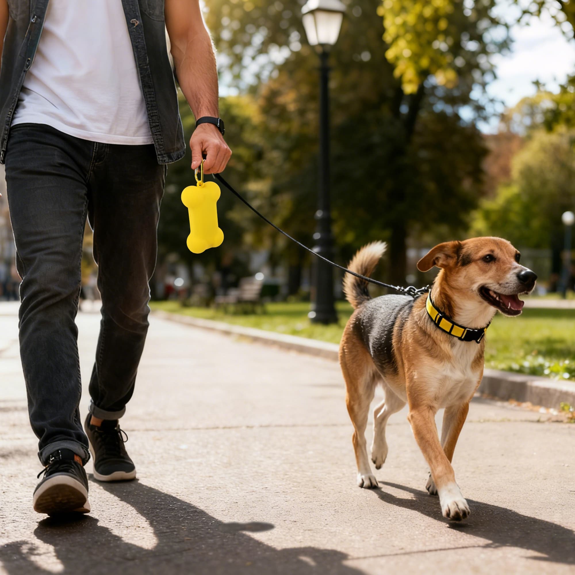 Silicone Bone Shape Dog Poop Bag Dispenser