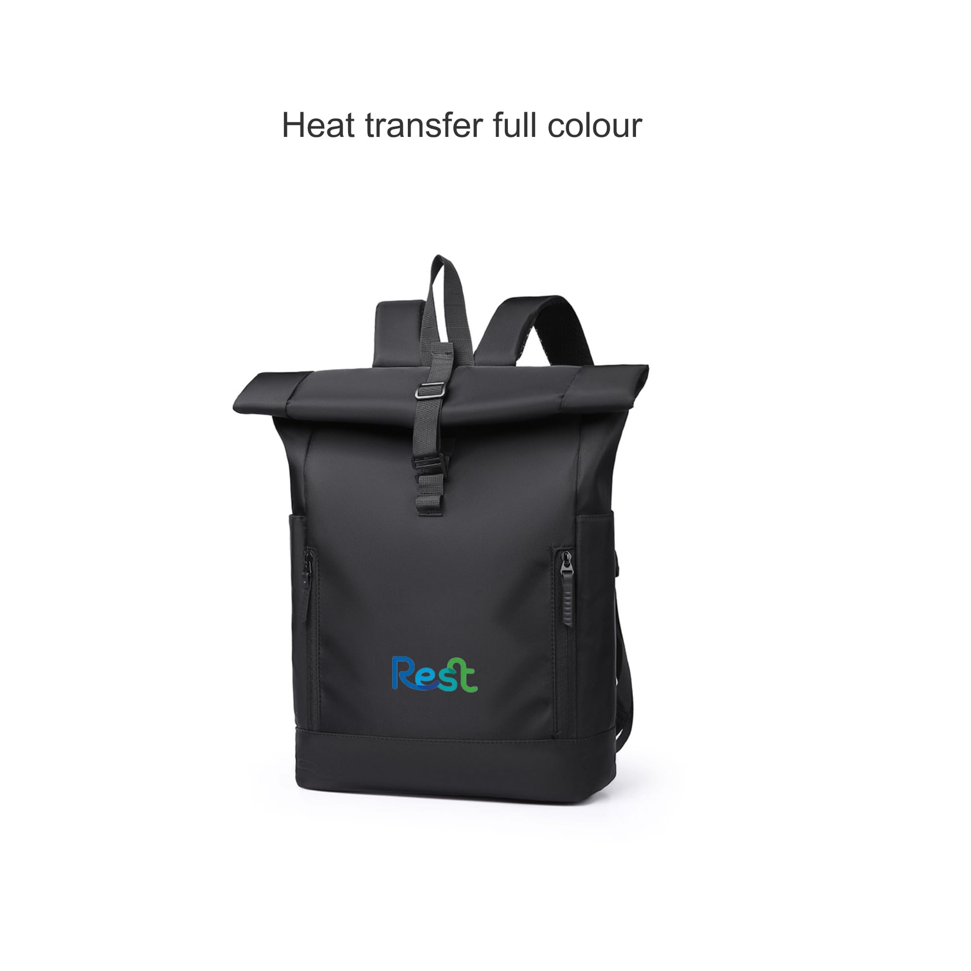 Roll Top Laptop Backpack