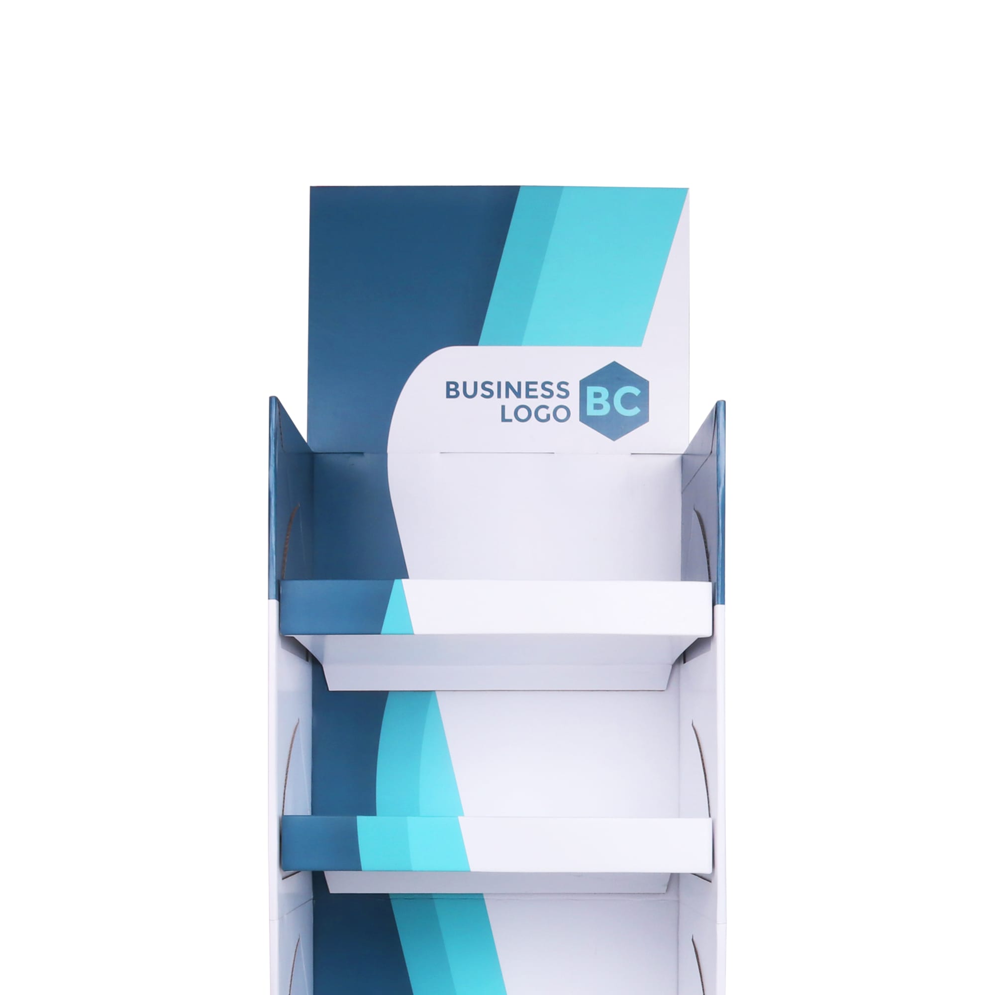 Quick Assembly Premium Cardboard Floor Display with Base