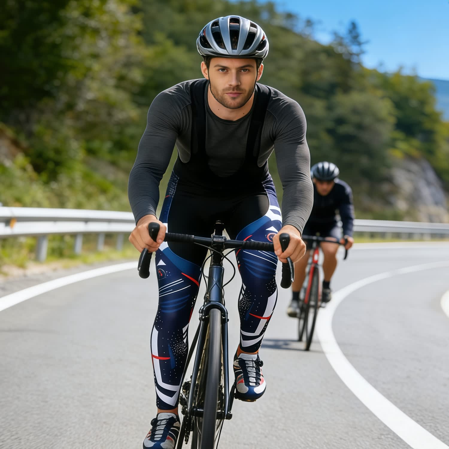 Men's Sublimated Cycling Bib Tights