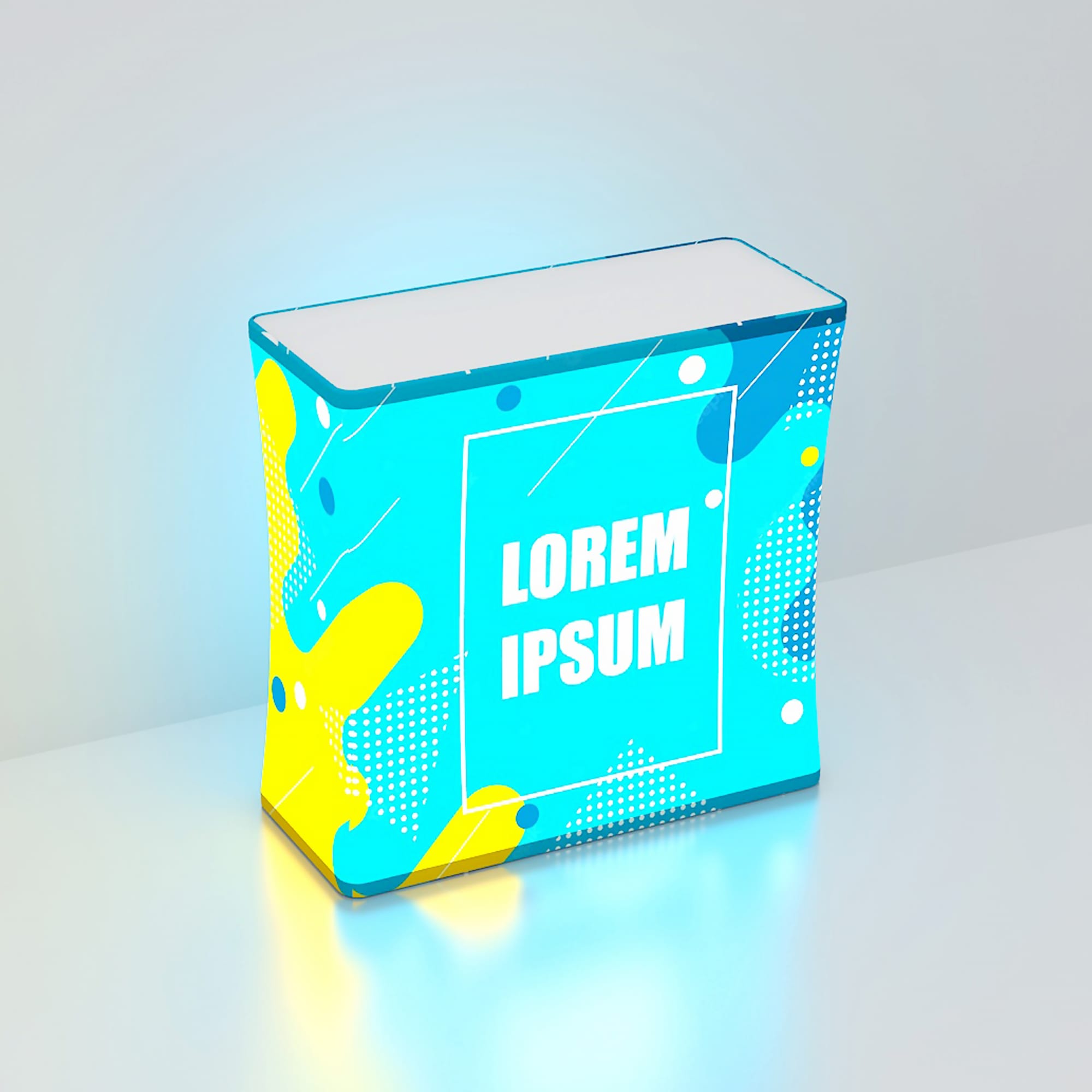 Backlit LED Spring Up Display - Rectangle