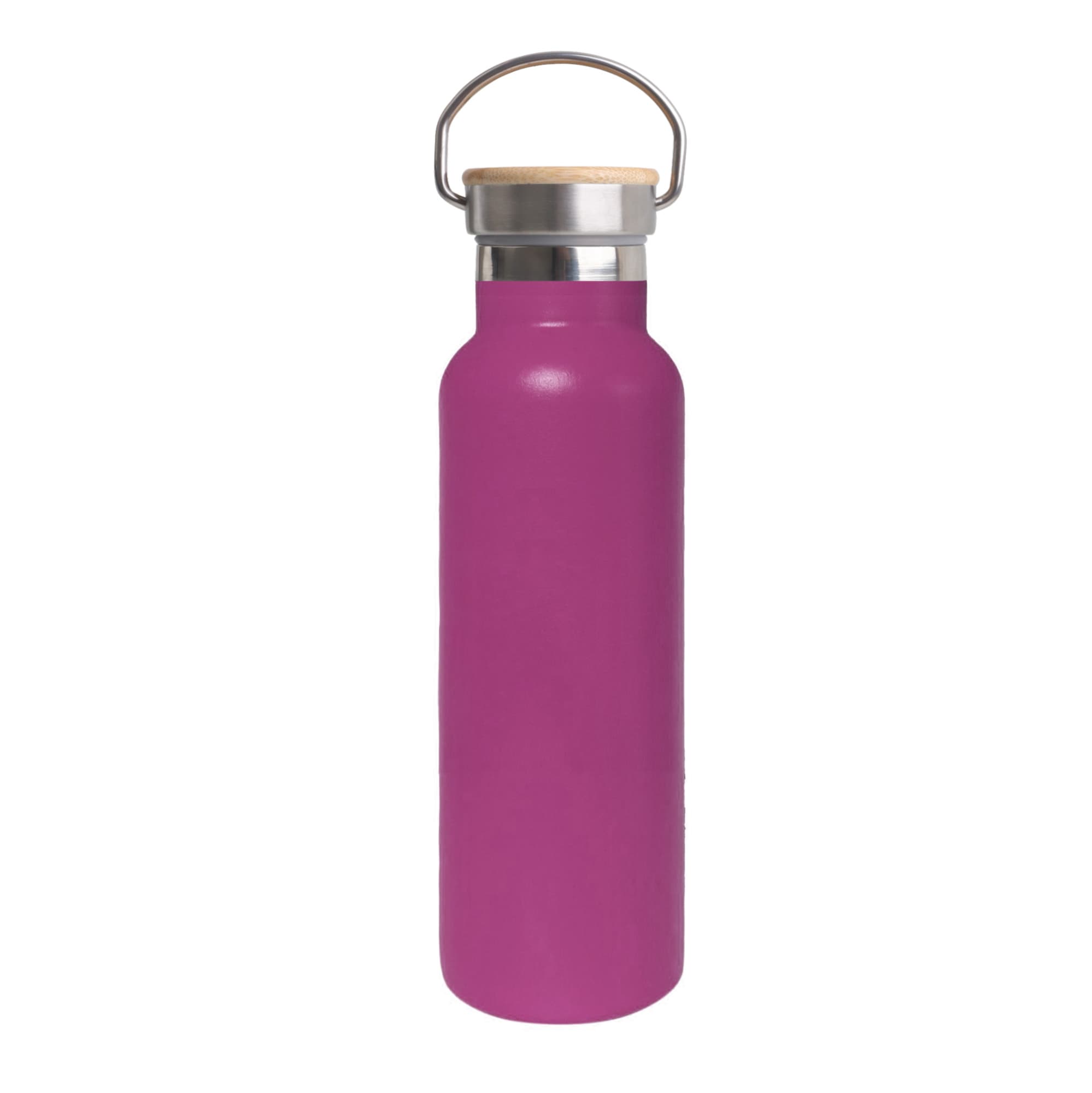 600ml Double Wall Vacuum Bottle with Bamboo Lid