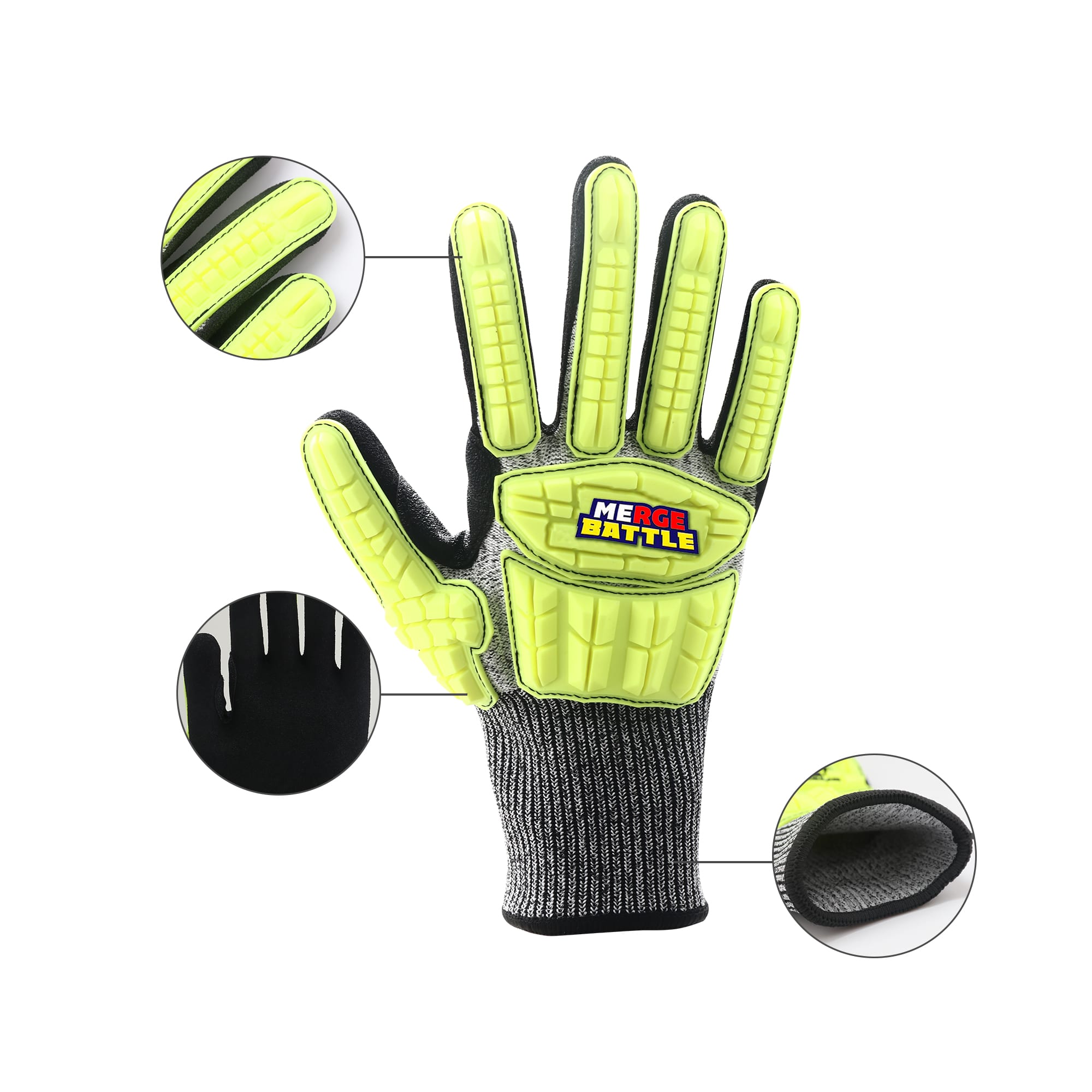 Heavy Duty Safety Work Gloves