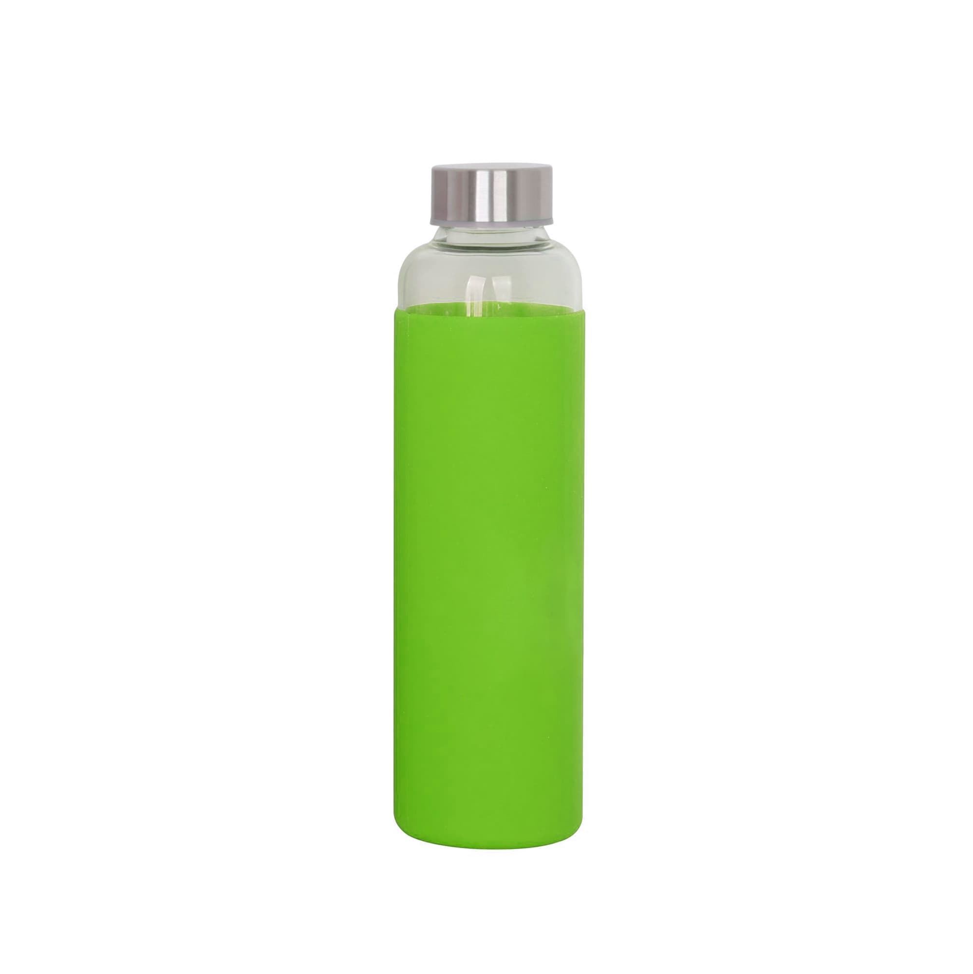 550ml Glass Drink Bottle with Stainless steel Lid