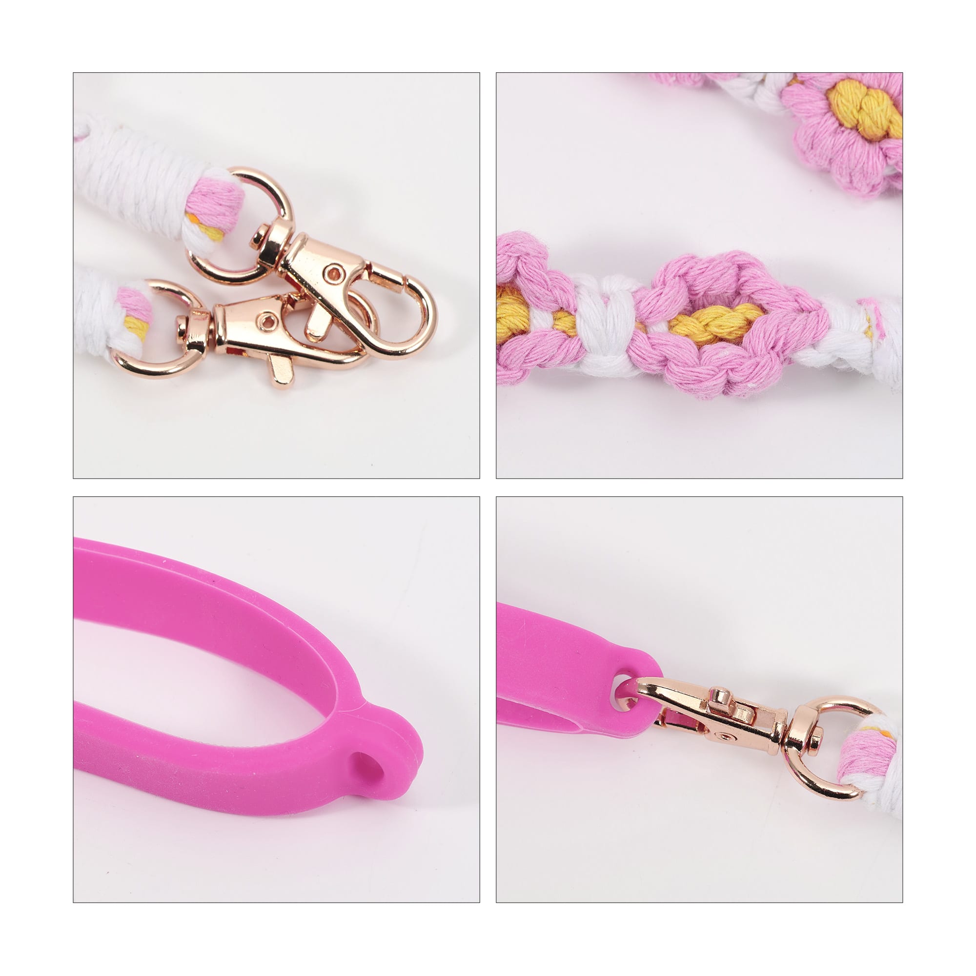 Woven Flower Tumbler Strap