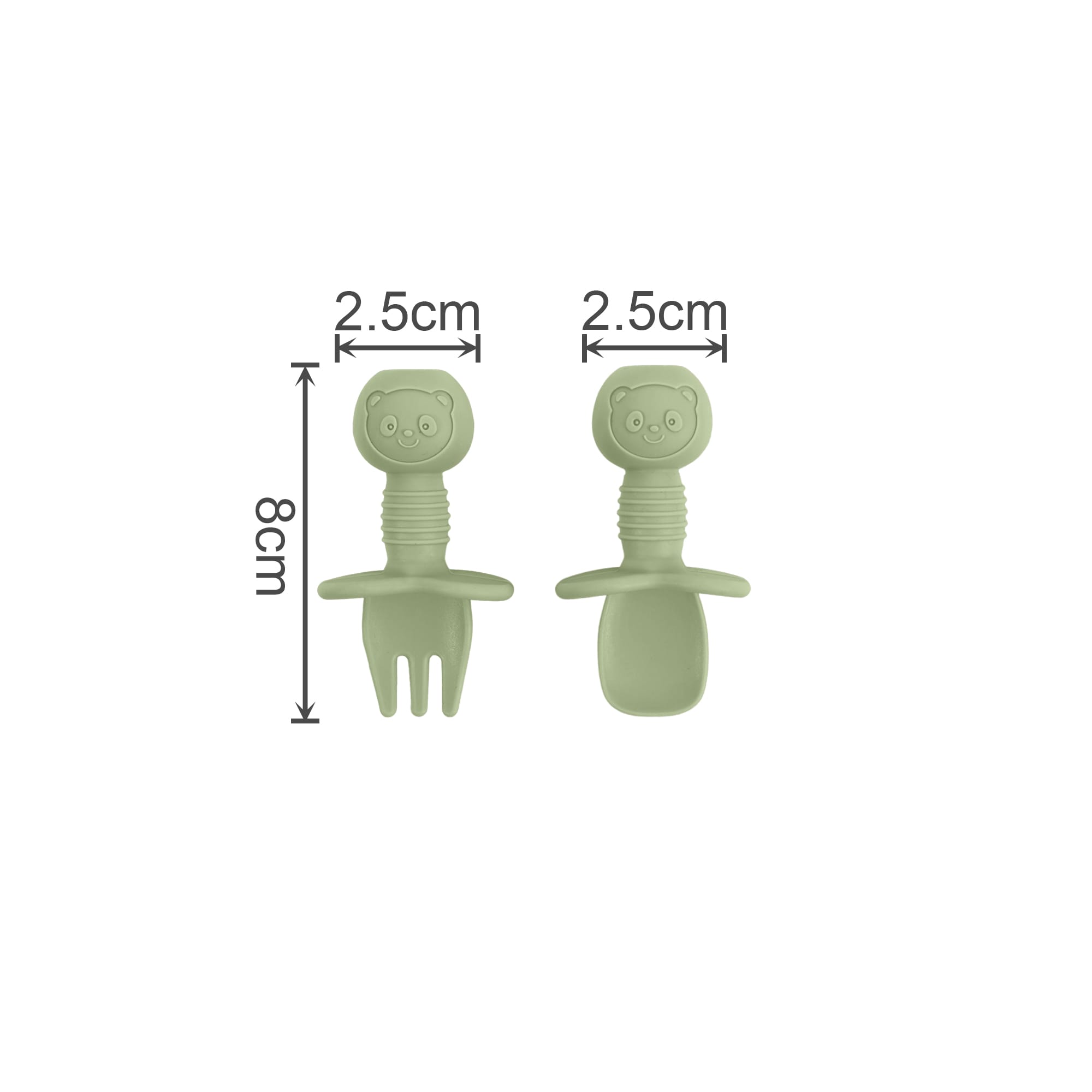 Bear Training Silicone Kids Cutlery