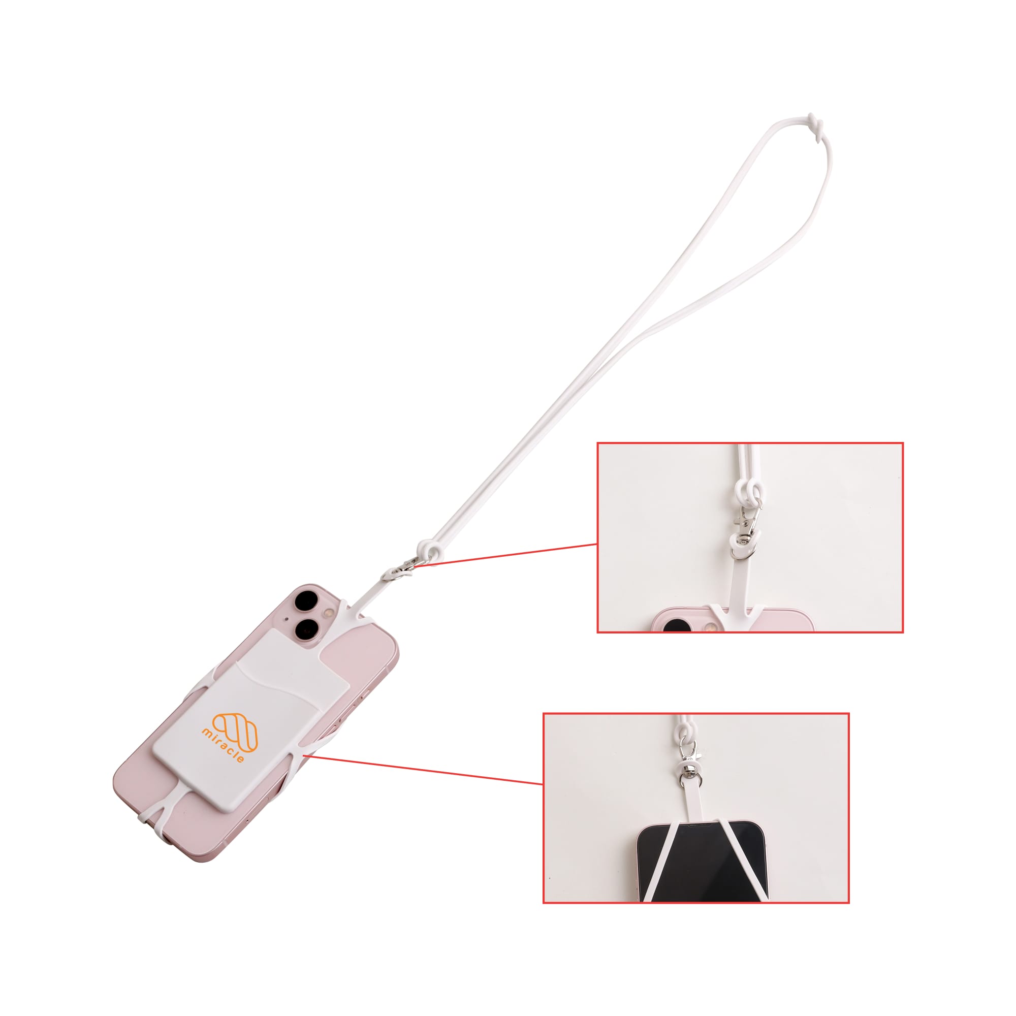 Phone Holder with Silicone Lanyard