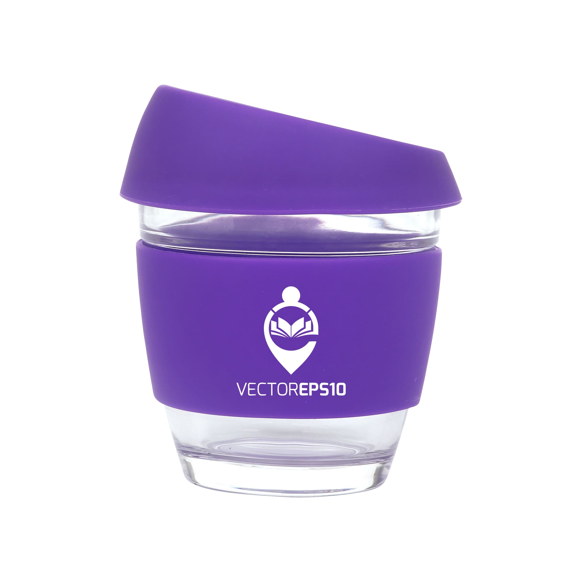 8 OZ Reusable Glass Coffee Cup