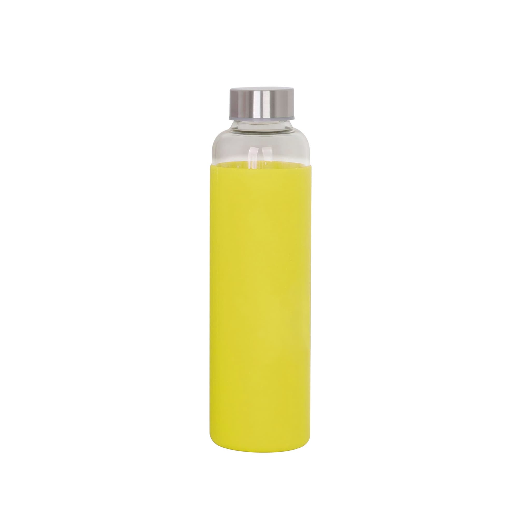 550ml Glass Drink Bottle with Stainless steel Lid