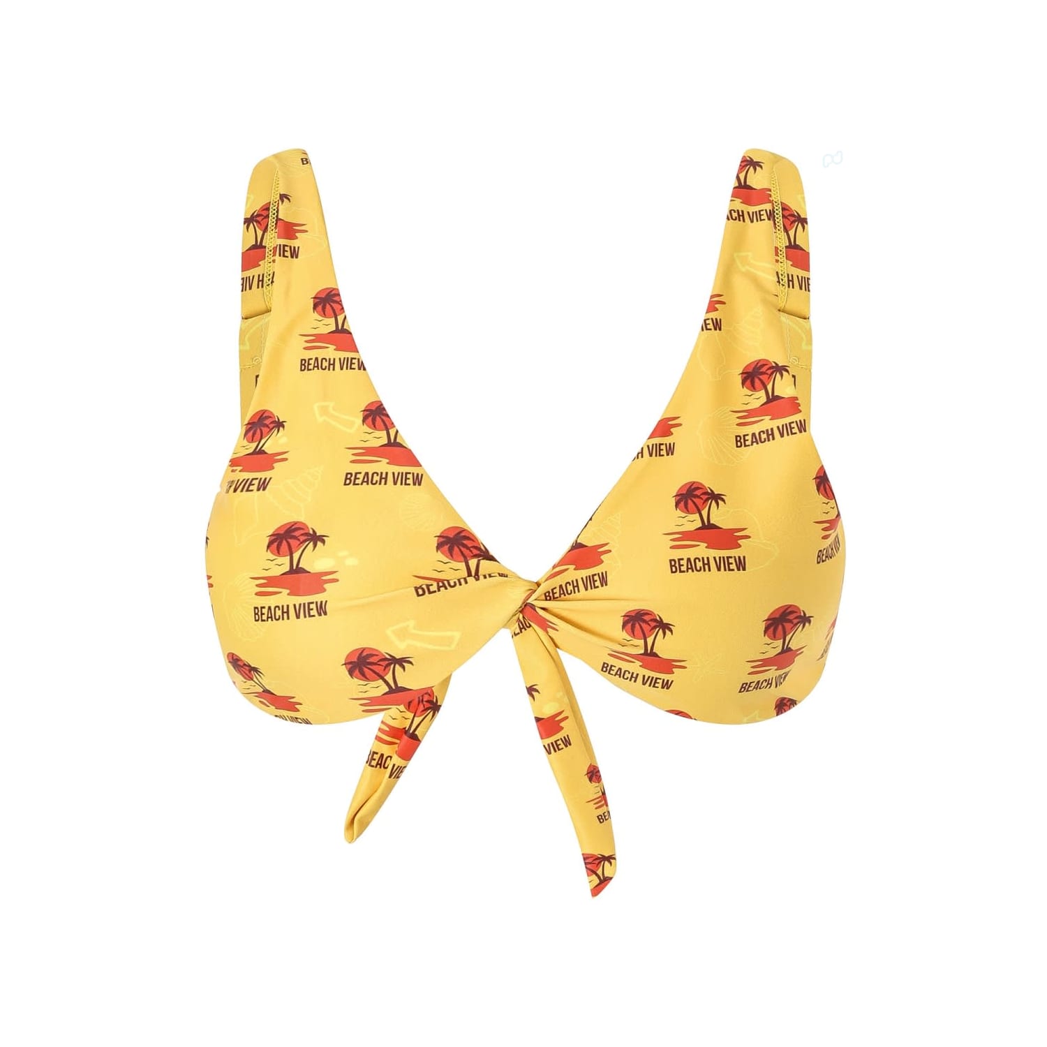 Women's Polyester Spandex Sublimated Bikini top
