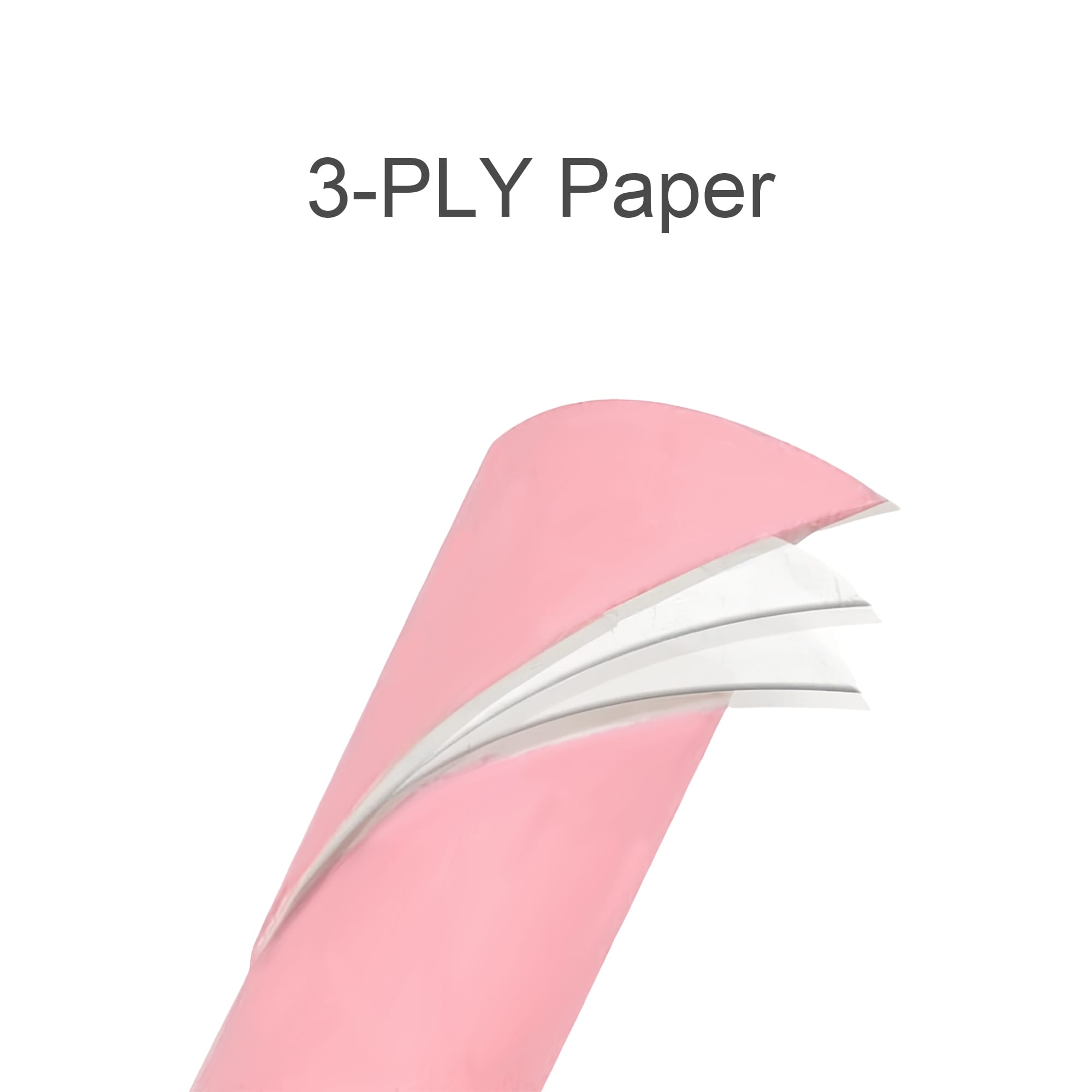 Disposable 3-ply Straight Drinking Paper Straw
