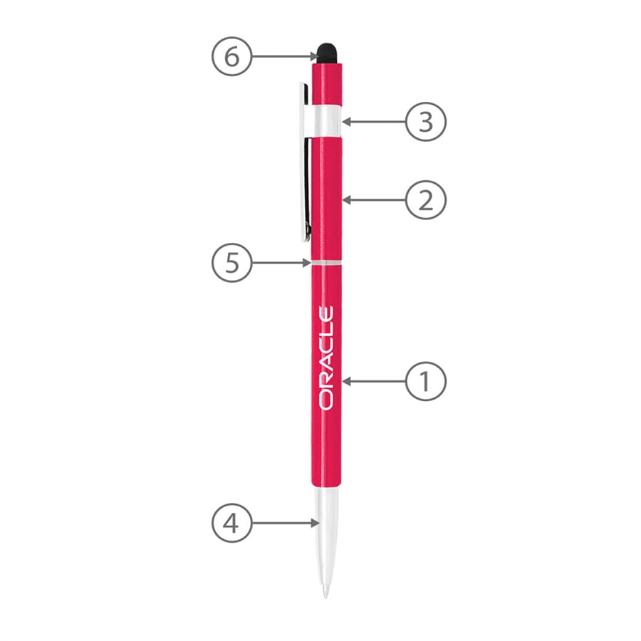 Stylus Hex Pens (Custom Made To Order - BND70S)