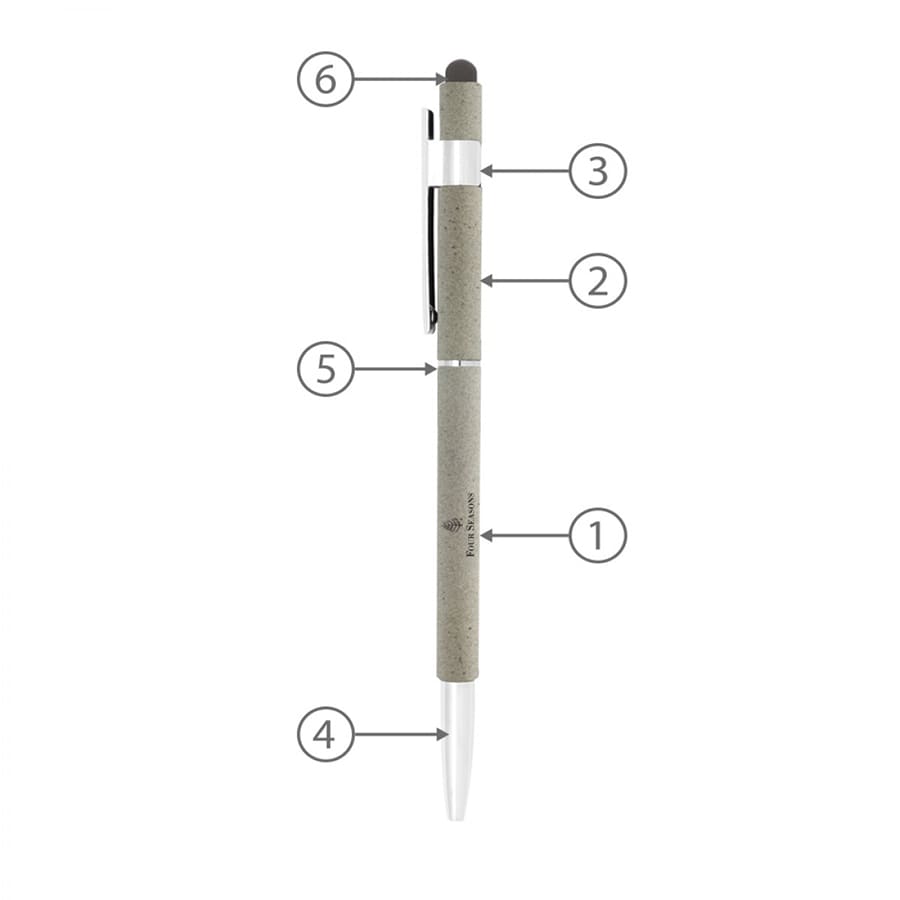 Stylus Hex Pens (Custom Made To Order - BND70S)