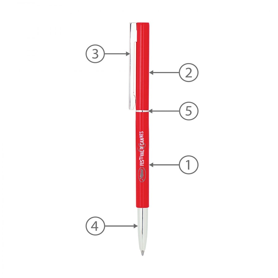 BND71 CLAP TWIST METAL BALL PEN