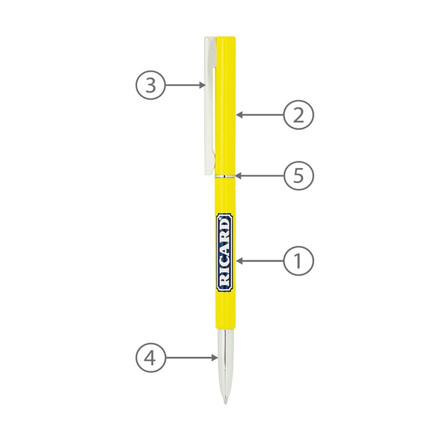 BND71 CLAP TWIST METAL BALL PEN