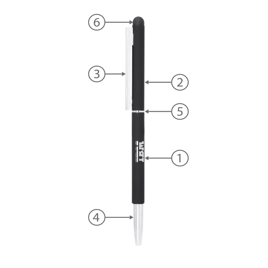 BND71S CLAP STYLUS THIN TWIST METAL BALL PEN