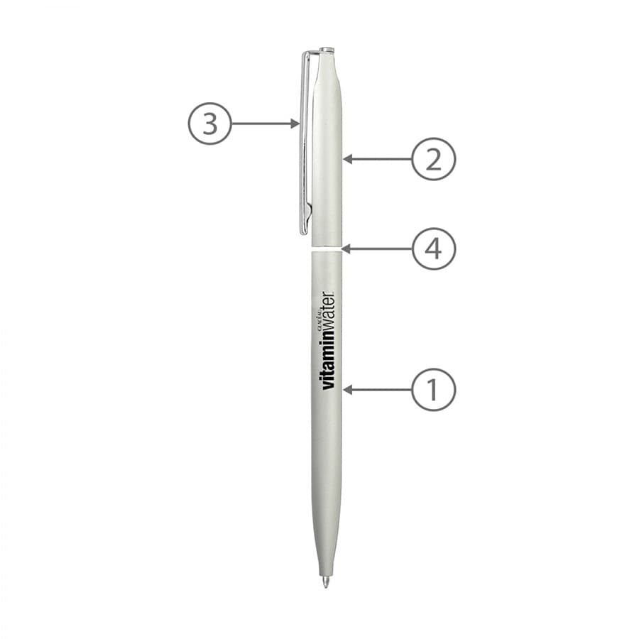 BND72 GLAD, THIN TWIST METAL BALL PEN