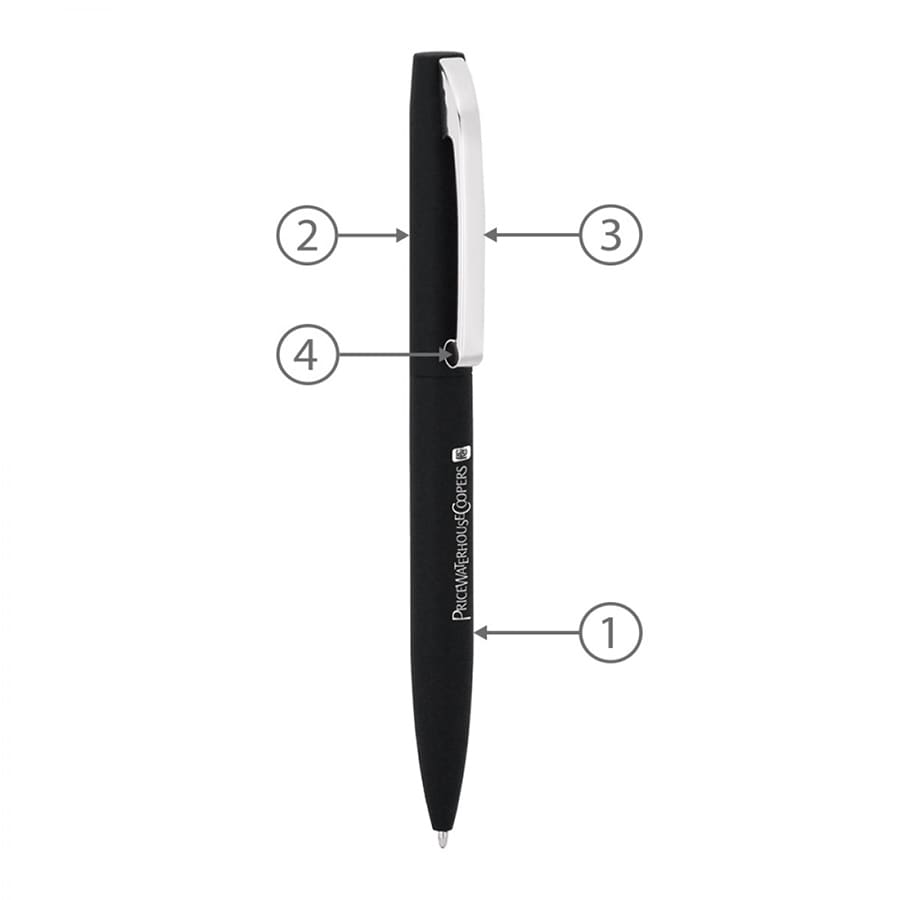 BND75 CLAW, TWIST METAL BALL PEN