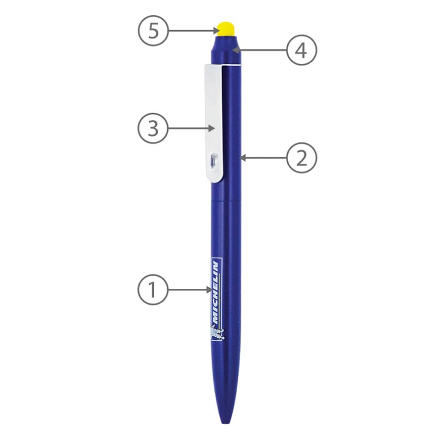 BND76S JOT, STYLUS, TWIST METAL BALLPEN