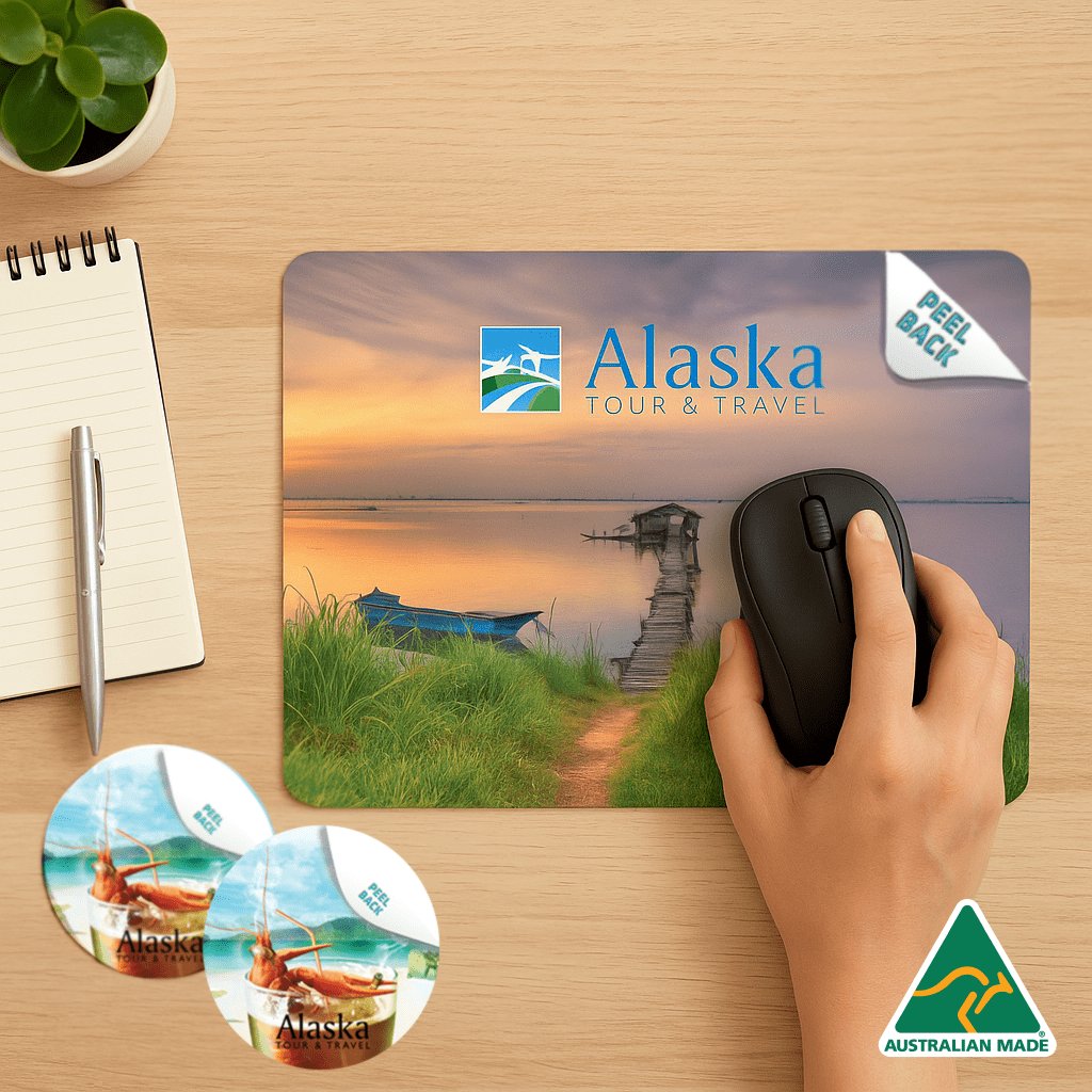 Mouse Mat and Coaster Set