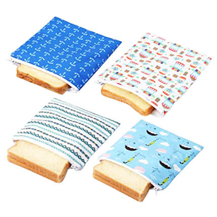 Reusable Food Pouch with Zipper Closure