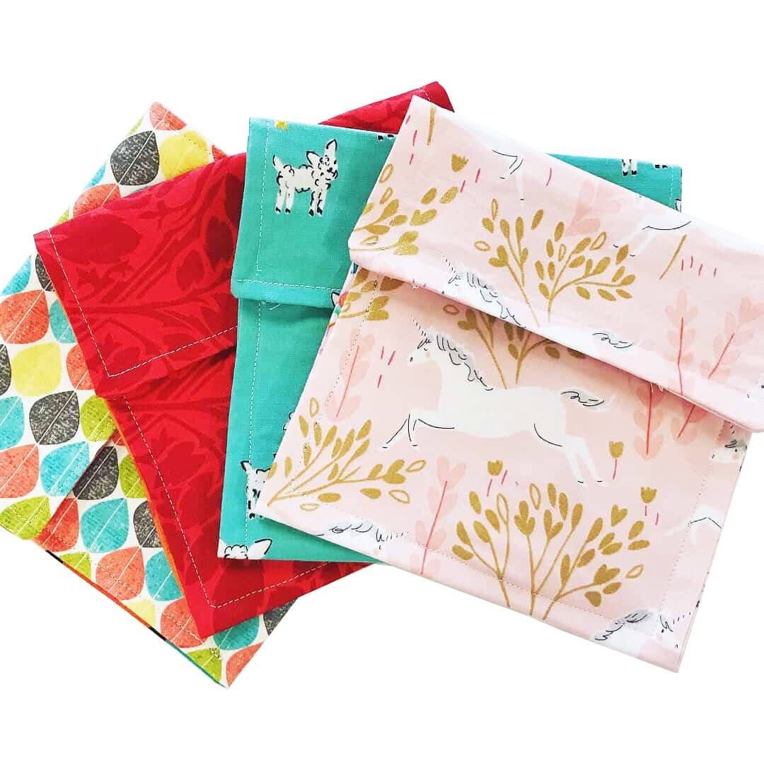 Reusable Food Pouch with Velcro Closure