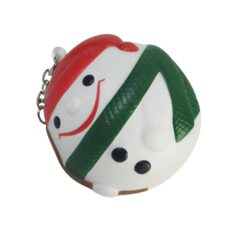 Keyring with Snowman Stress Item