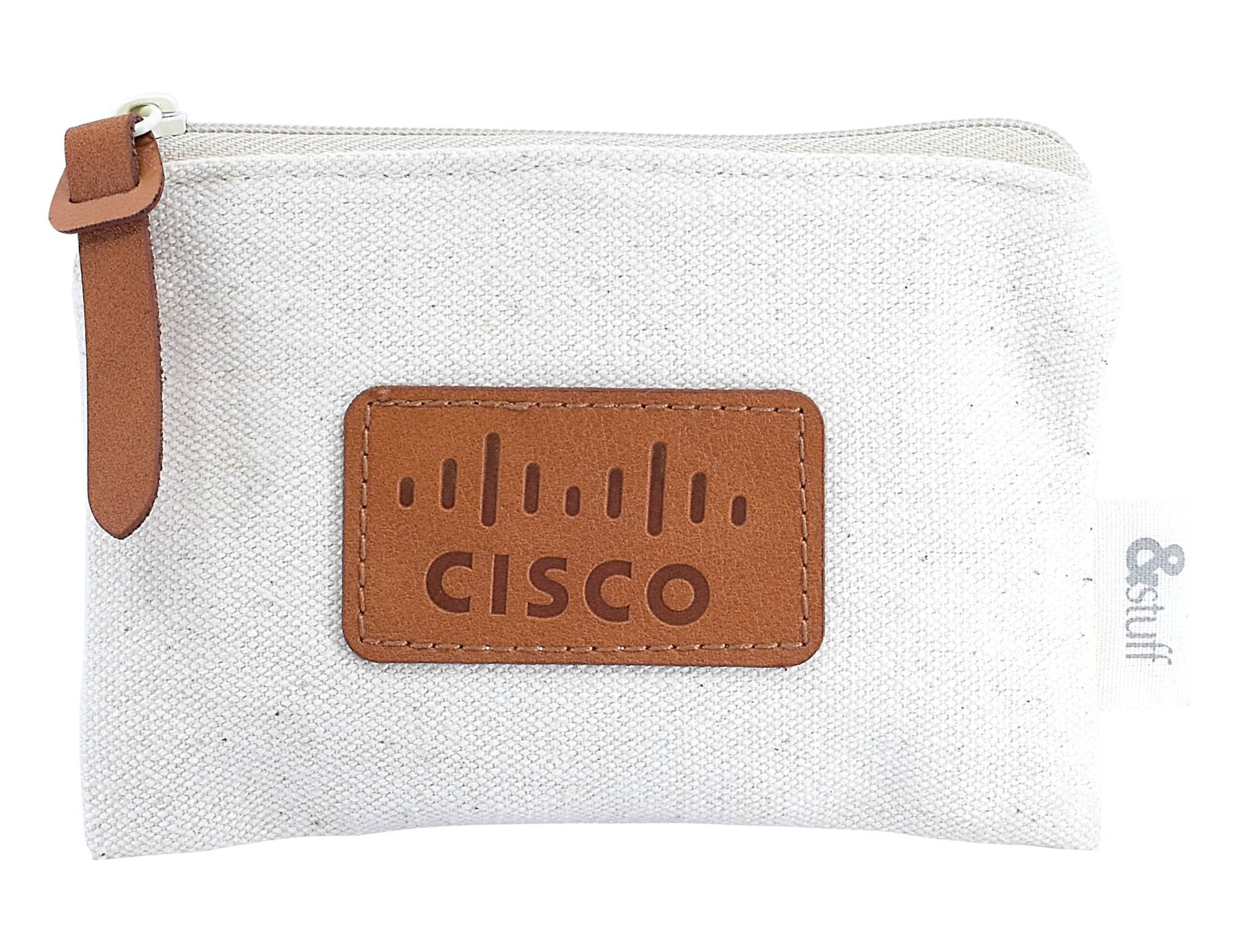 Calico Earphone Pouch 8.5cm x 13cm