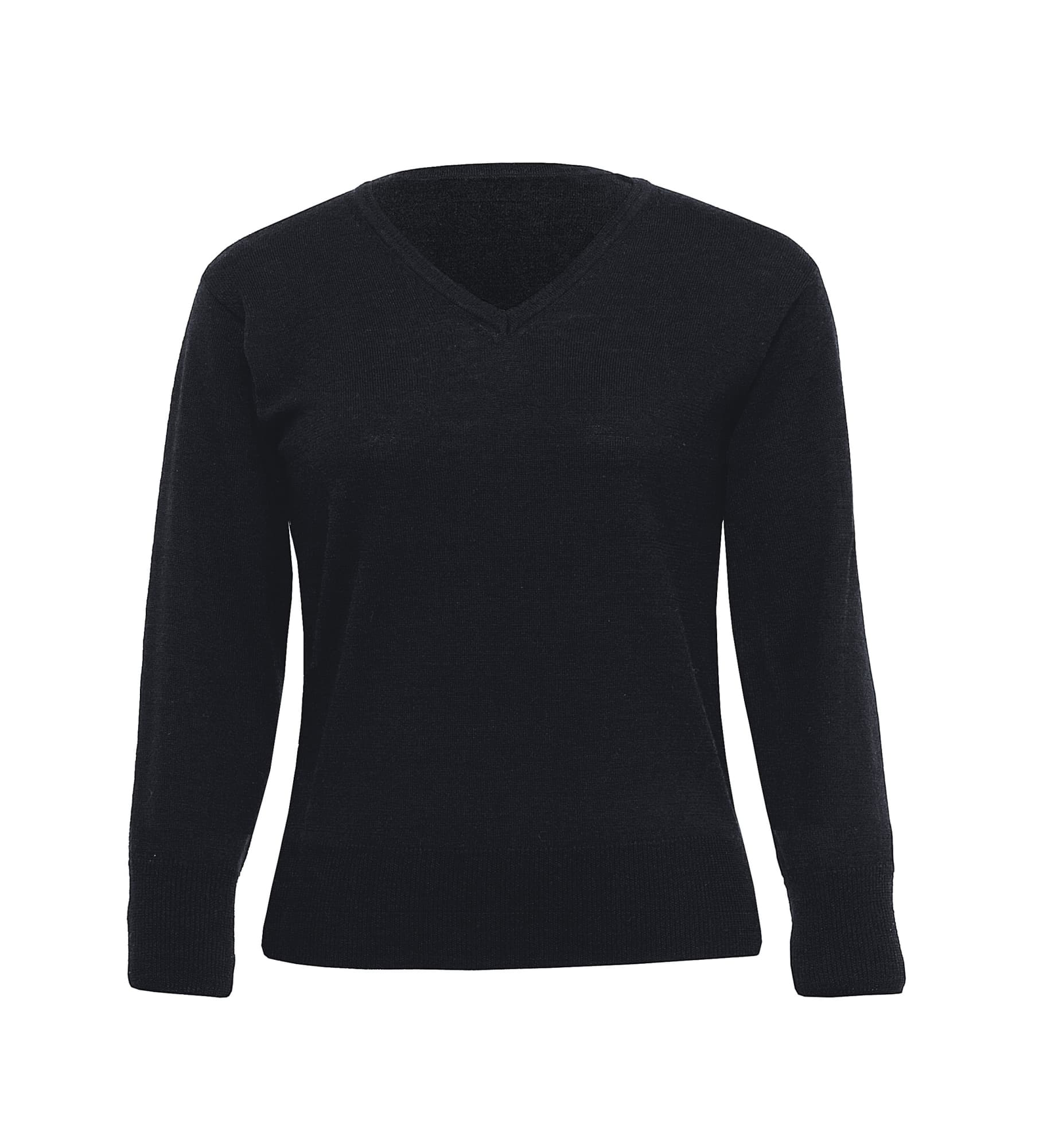 Merino Detailed Vee Pullover - Womens