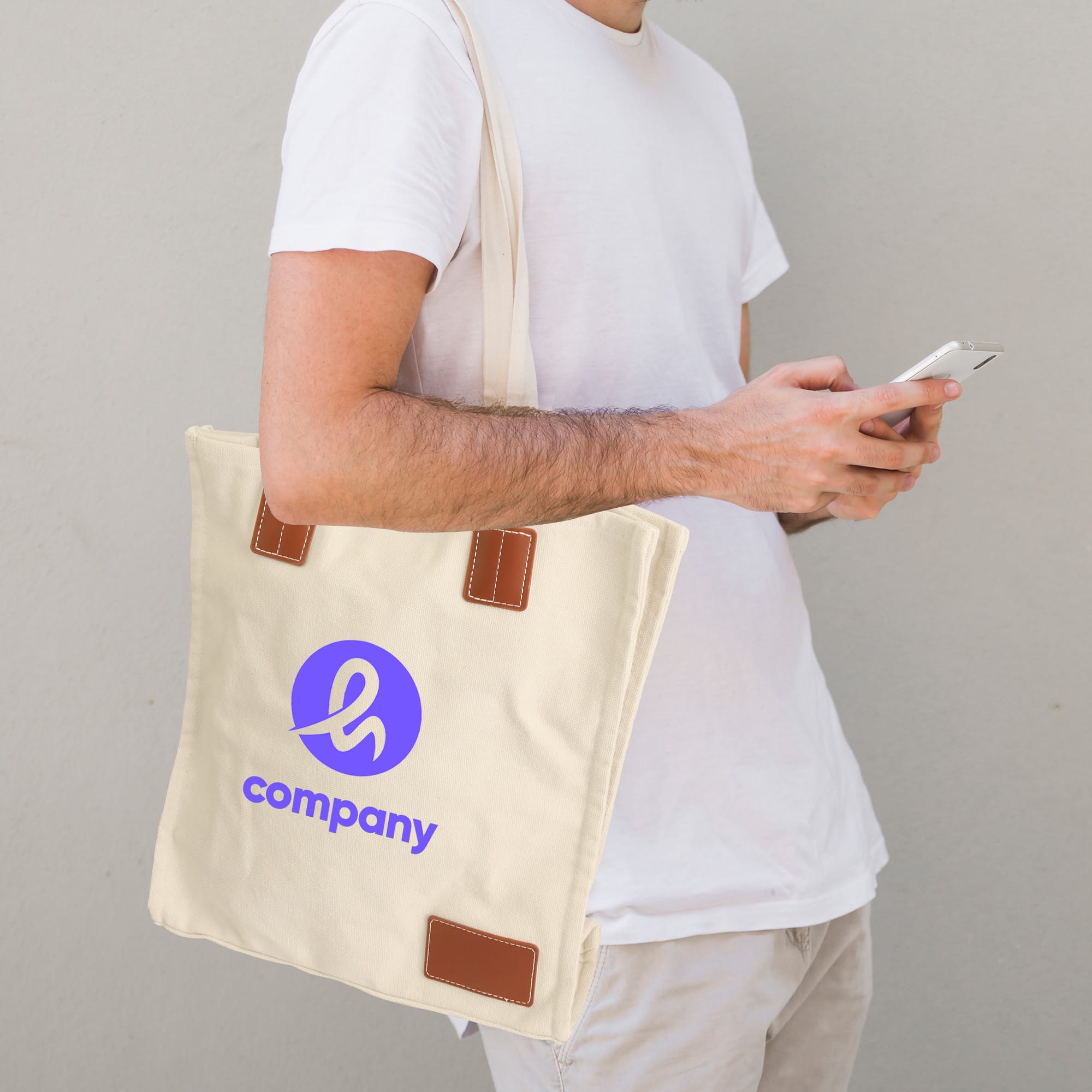 450gsm Canvas Bag With Magnetic Snap