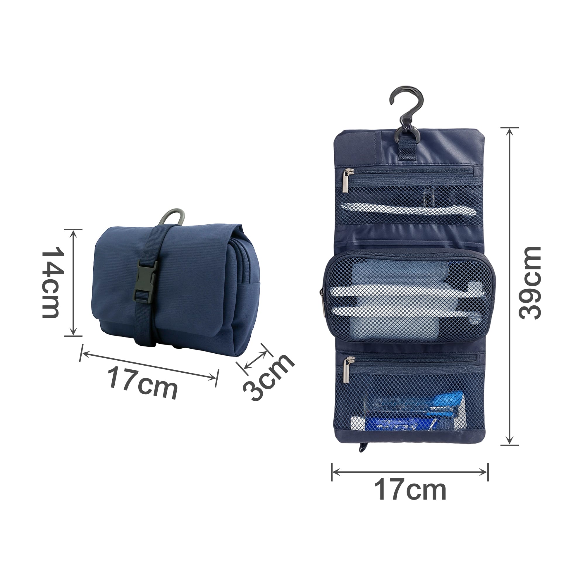 Folding Travel Toiletry Bag