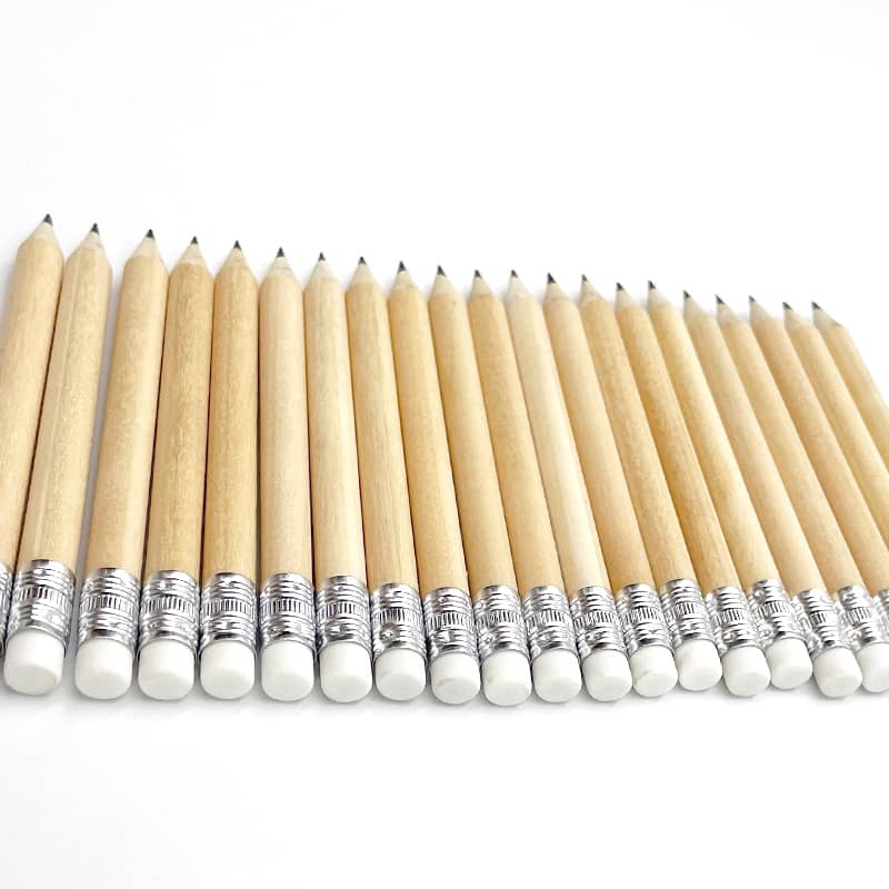 Short Pencil - with Eraser