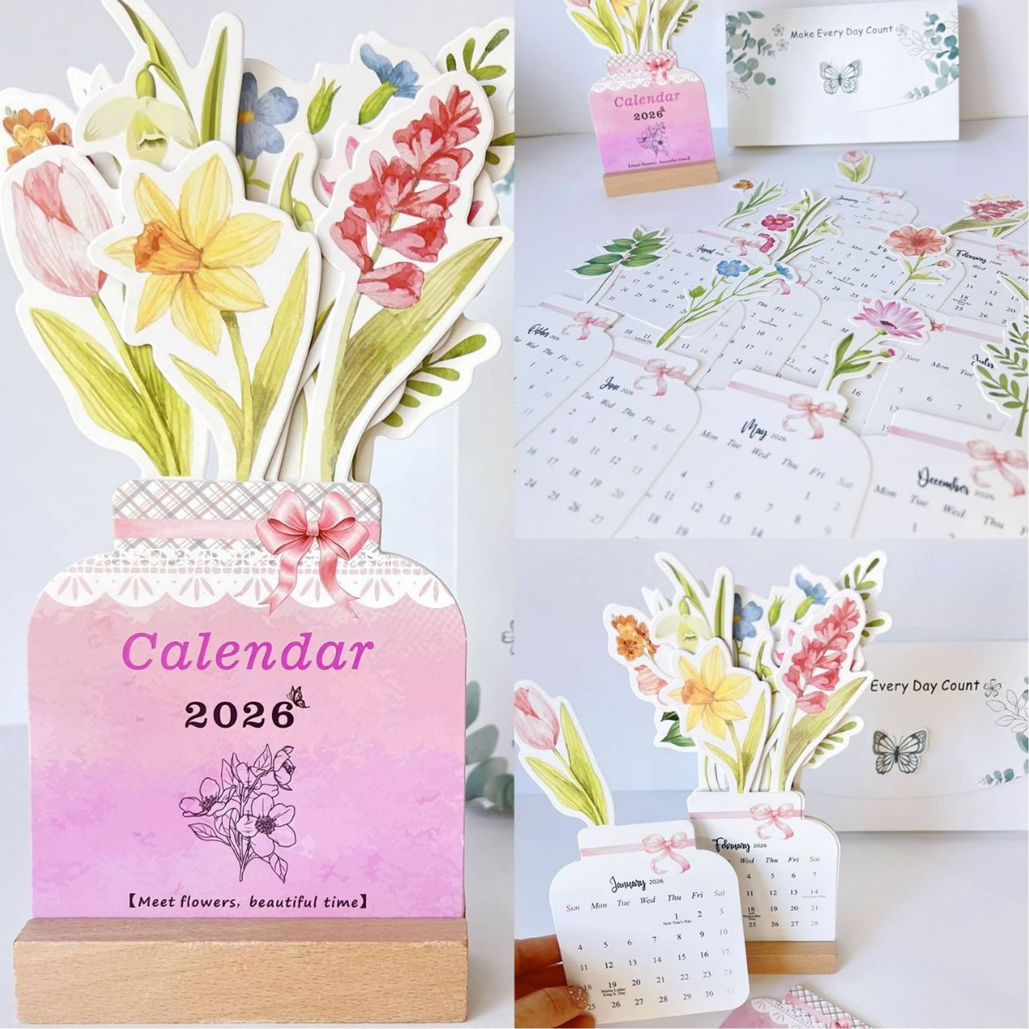 Flowers Desk Calendar