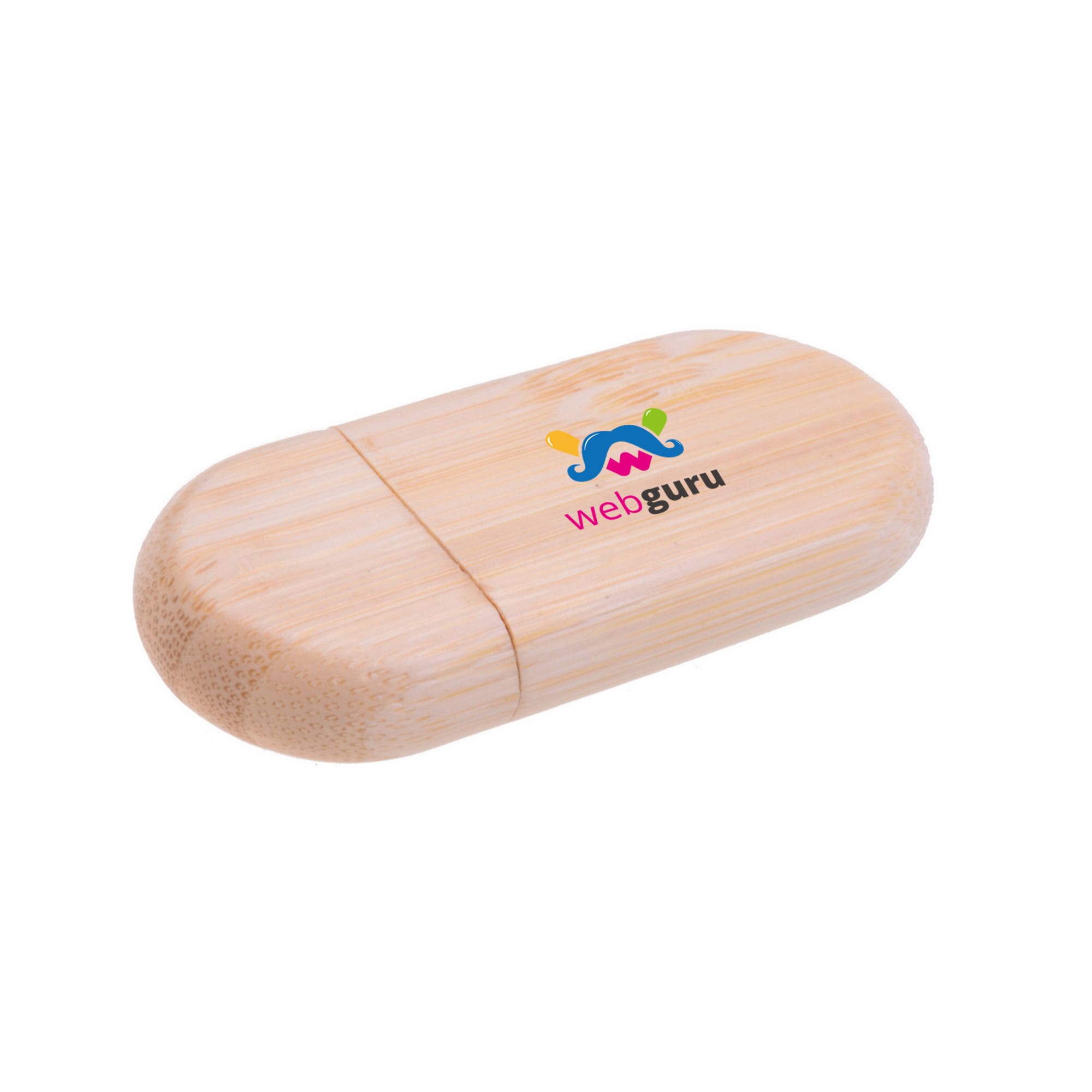 Oblong Wood Flash Drive