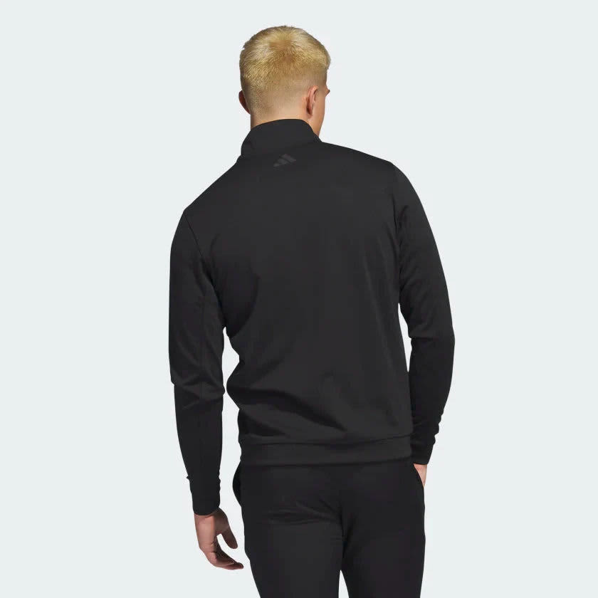 Adidas Mens Elevate Quarter Zip Pullover Black