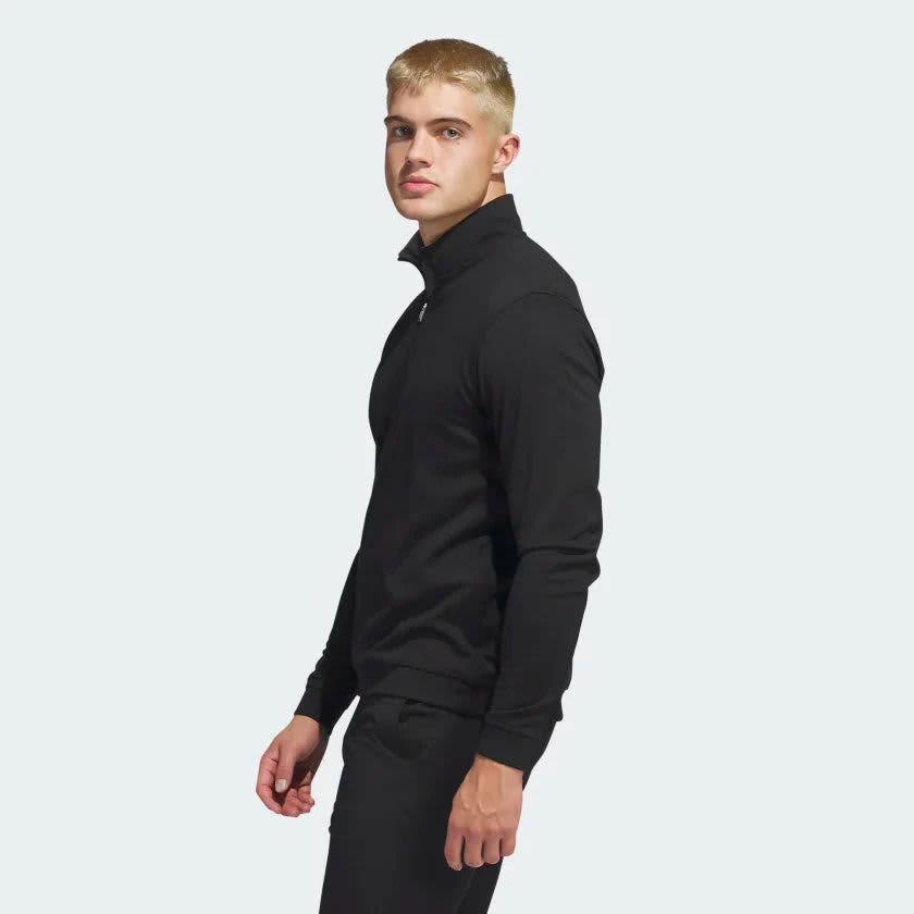 Adidas Mens Elevate Quarter Zip Pullover Black