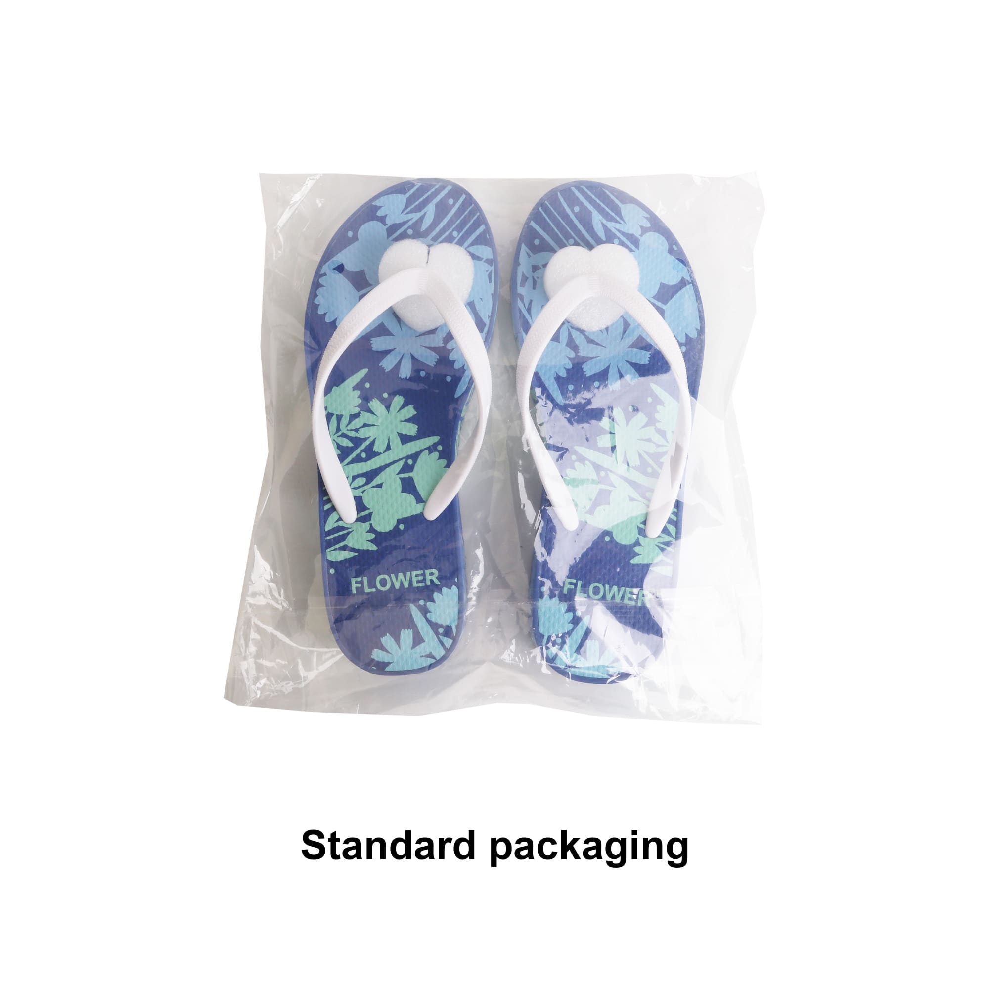 Rubber Platform Talking Footprint Thongs