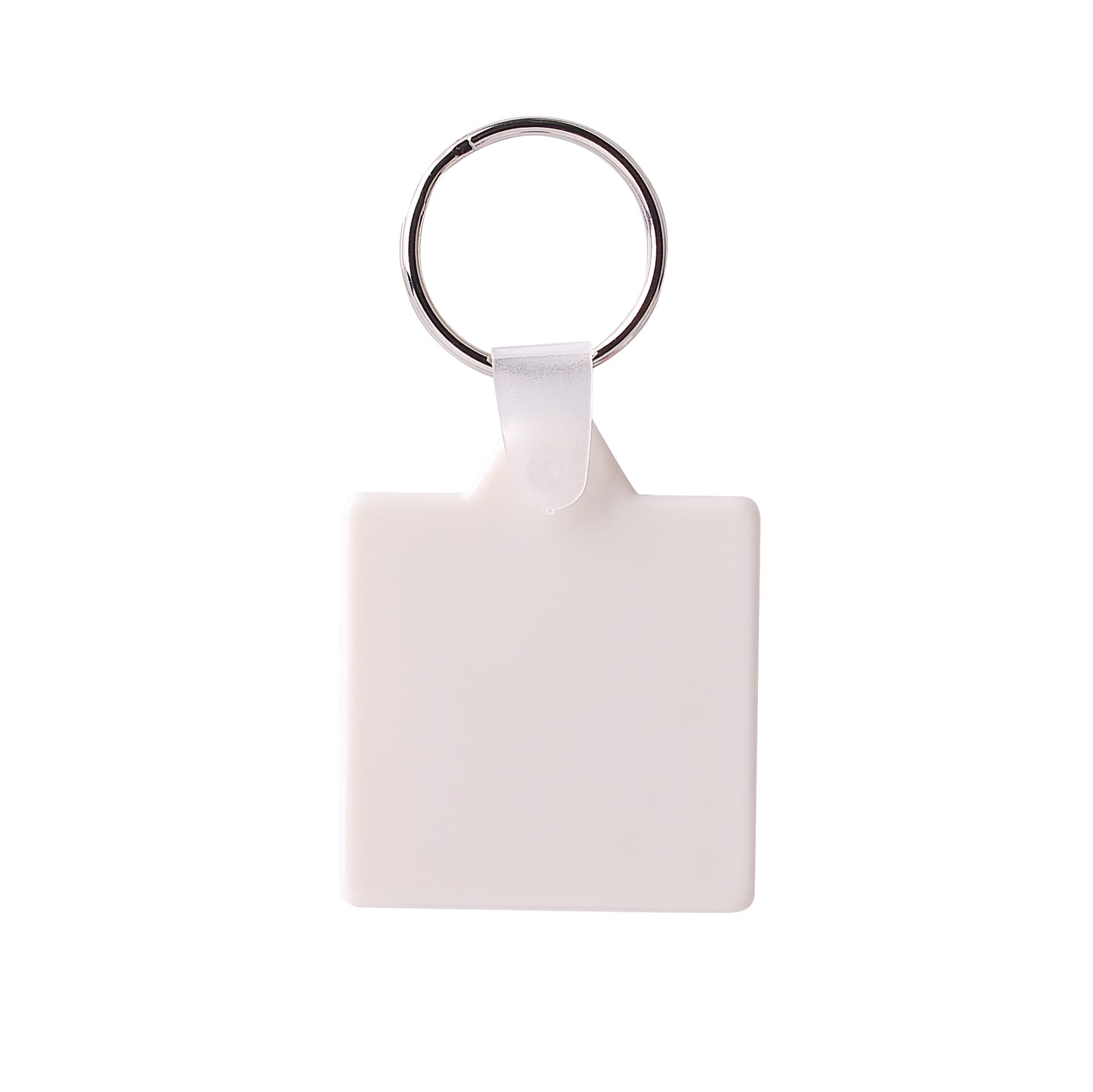 Square Hard Plastic Keyring