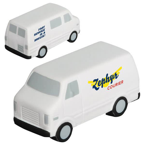 White Van Shape Stress Reliever
