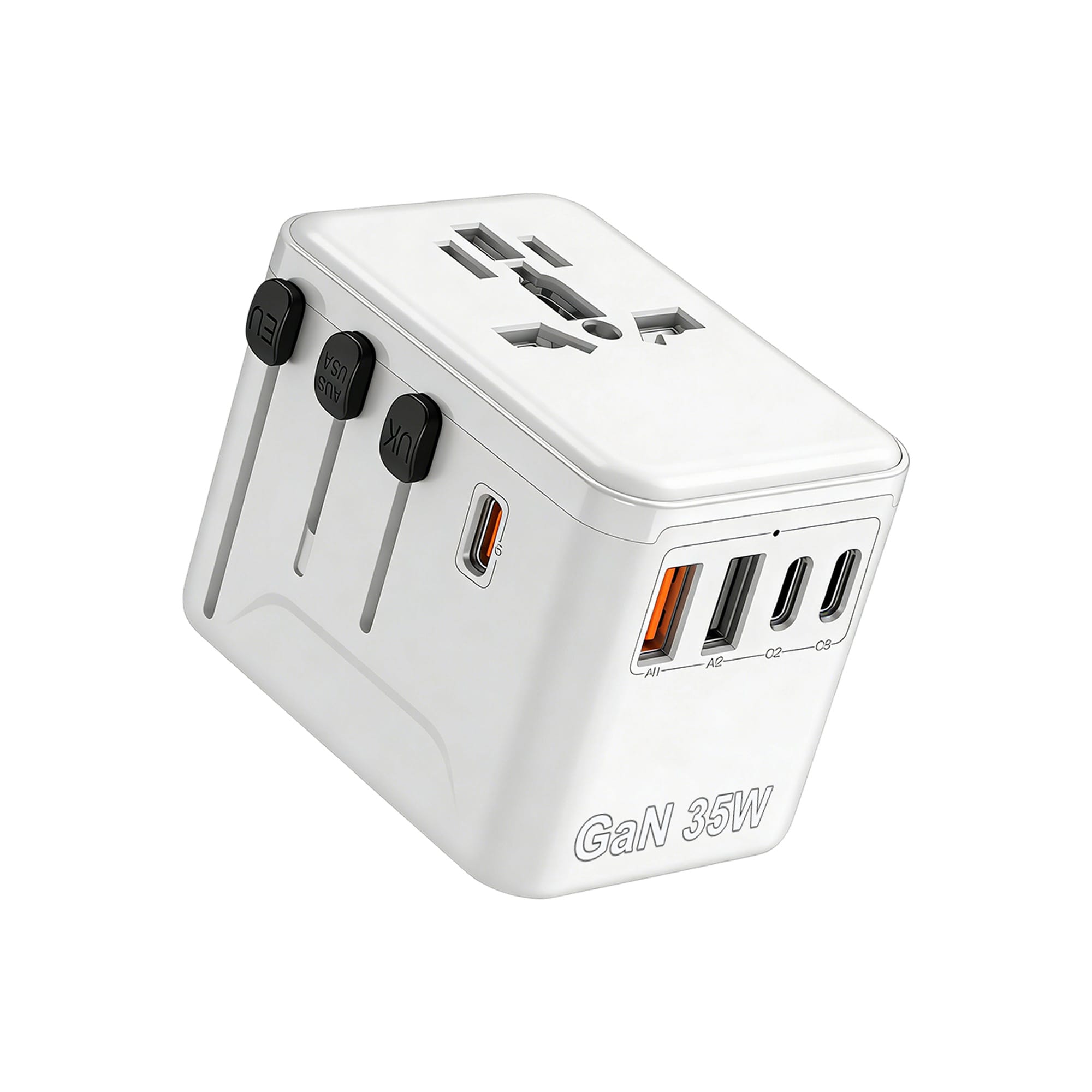 35W GaN Universal Travel Adapter (3C2A)