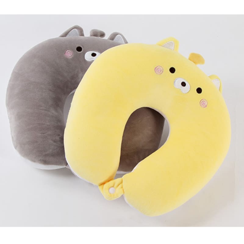 Cat Shaped 2 In 1 Travel Pillow