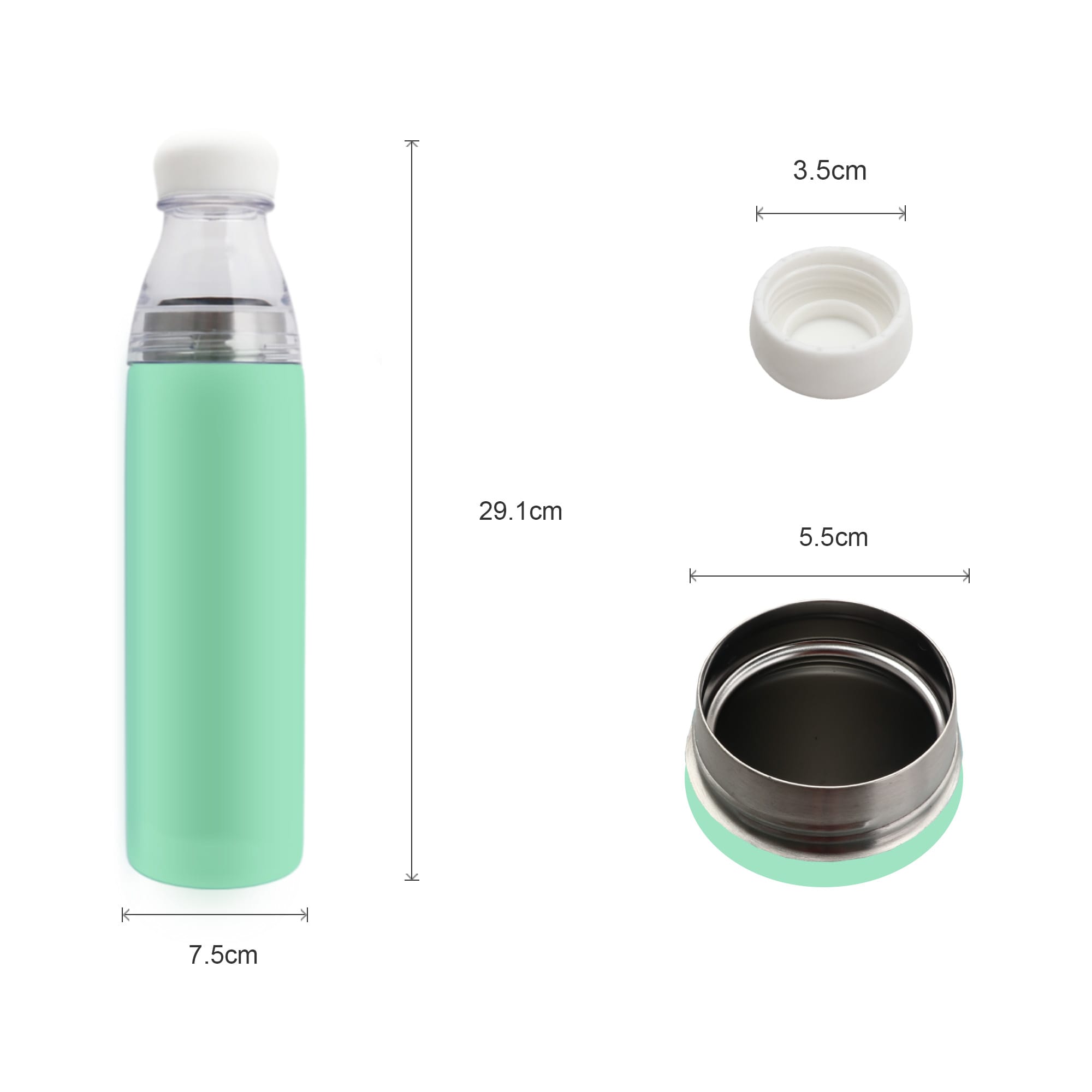750ML 2 in 1 Stainless Steel Vacuum Bottle