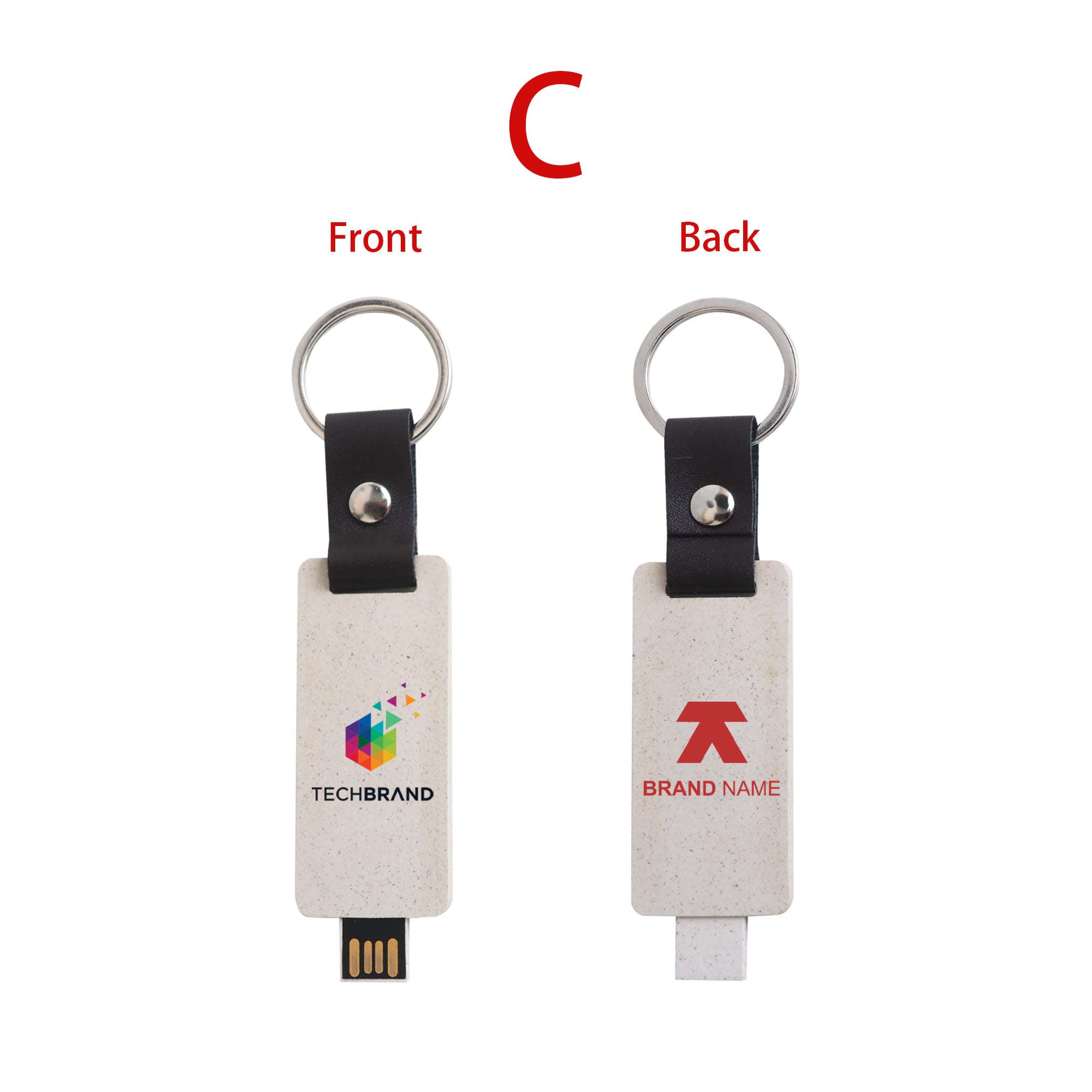 Eco Mini Flash Drive Keychain