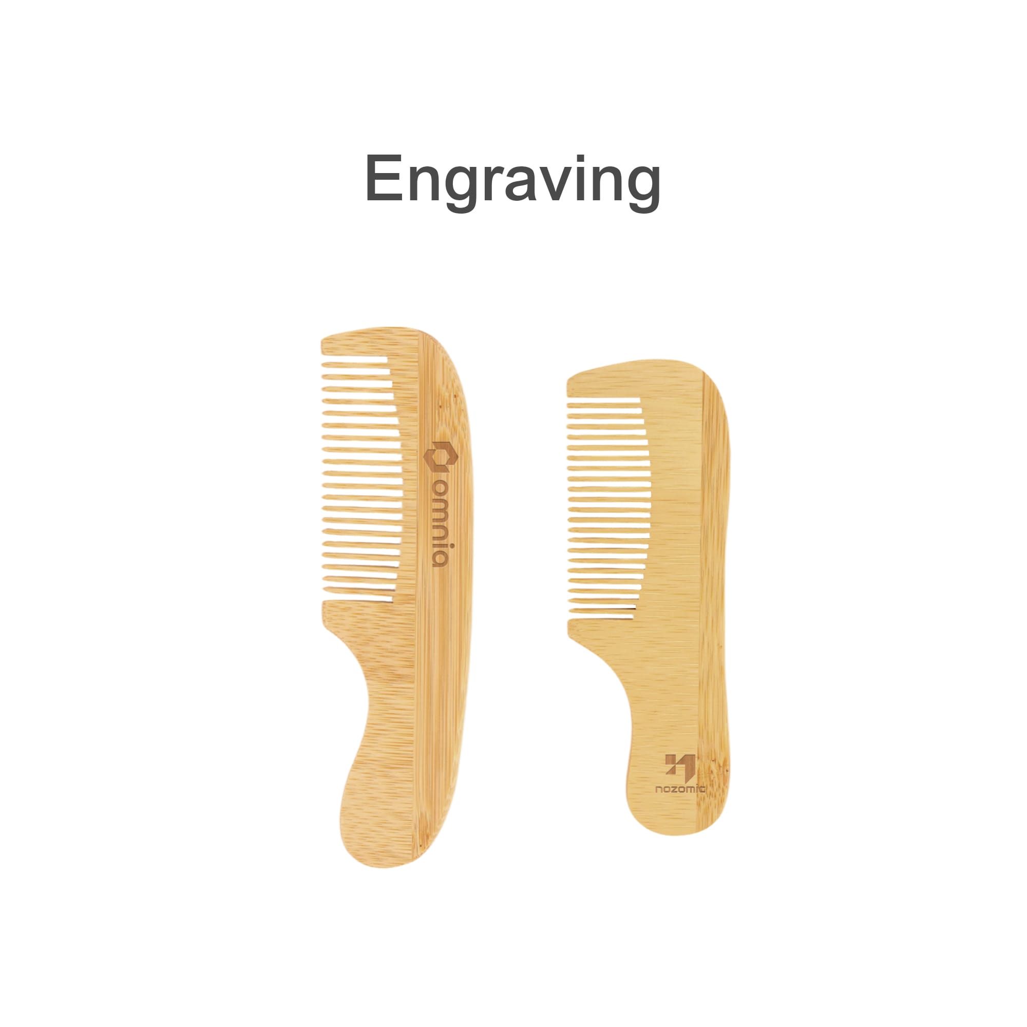 Natural Small Bamboo Comb With Handle