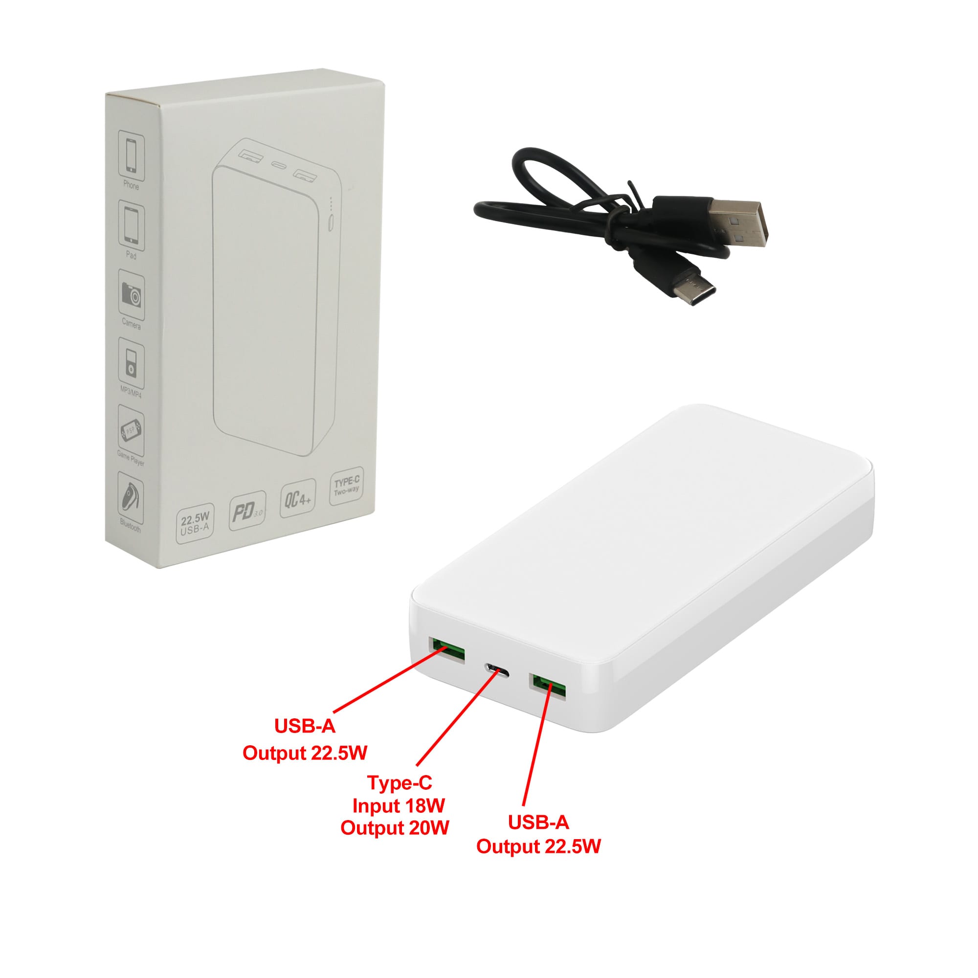 20000mAh Fast Charging Power Bank