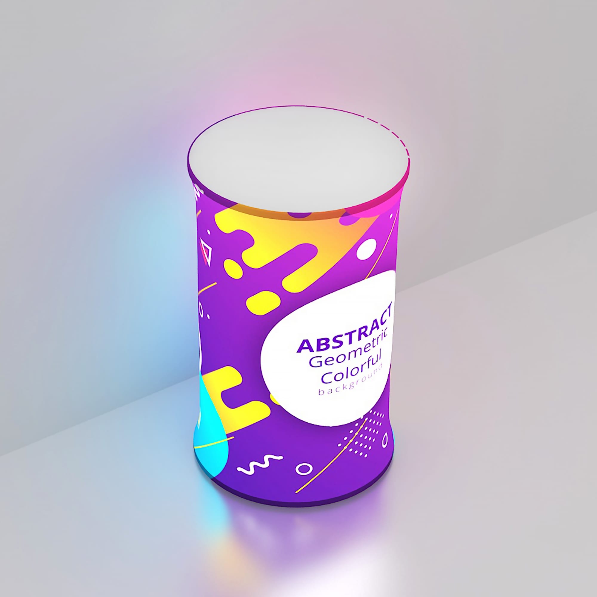 Backlit LED Spring Up Display - Round