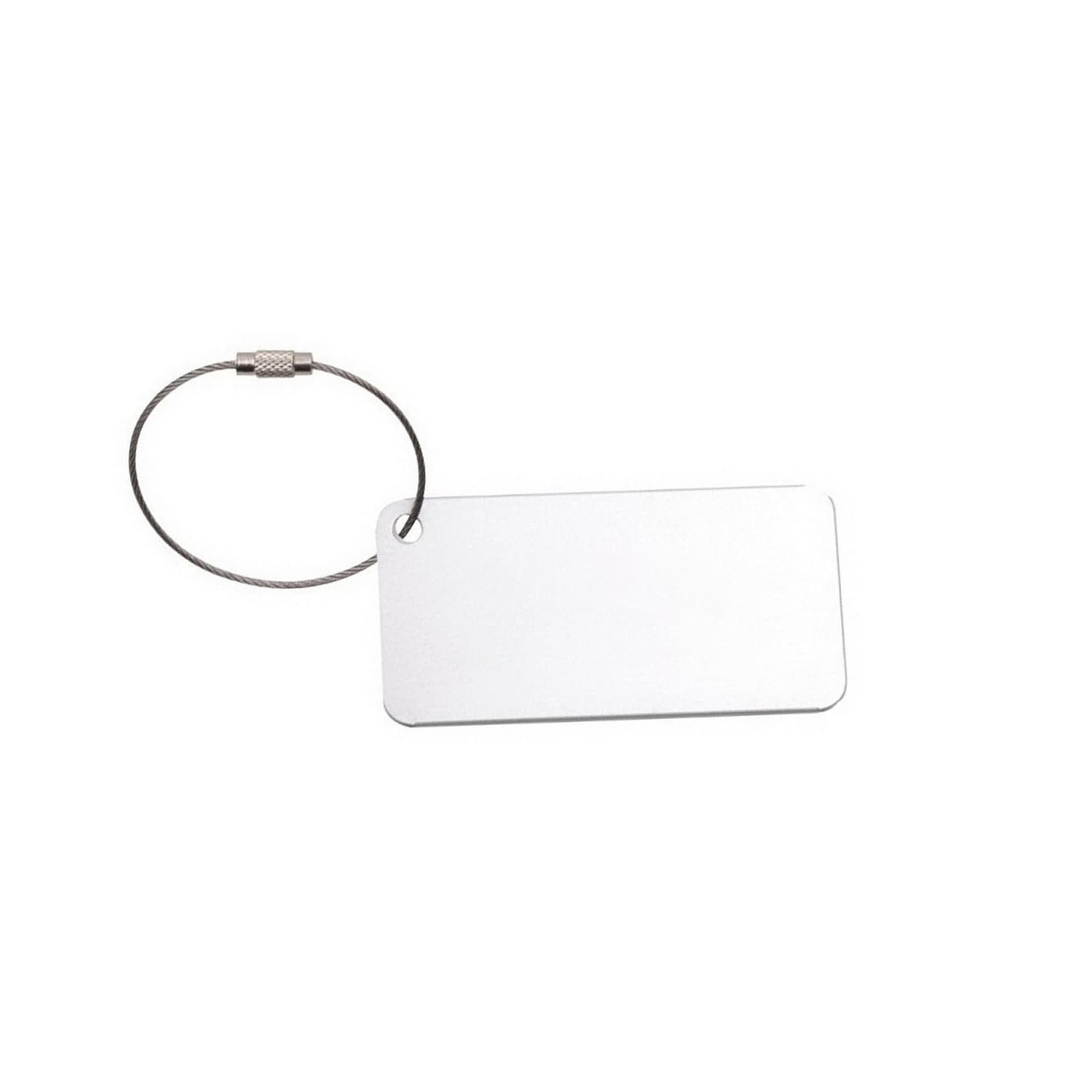 Square Aluminium Luggage Tag