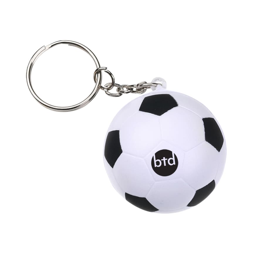 Keyring with Football Stress Relievers
