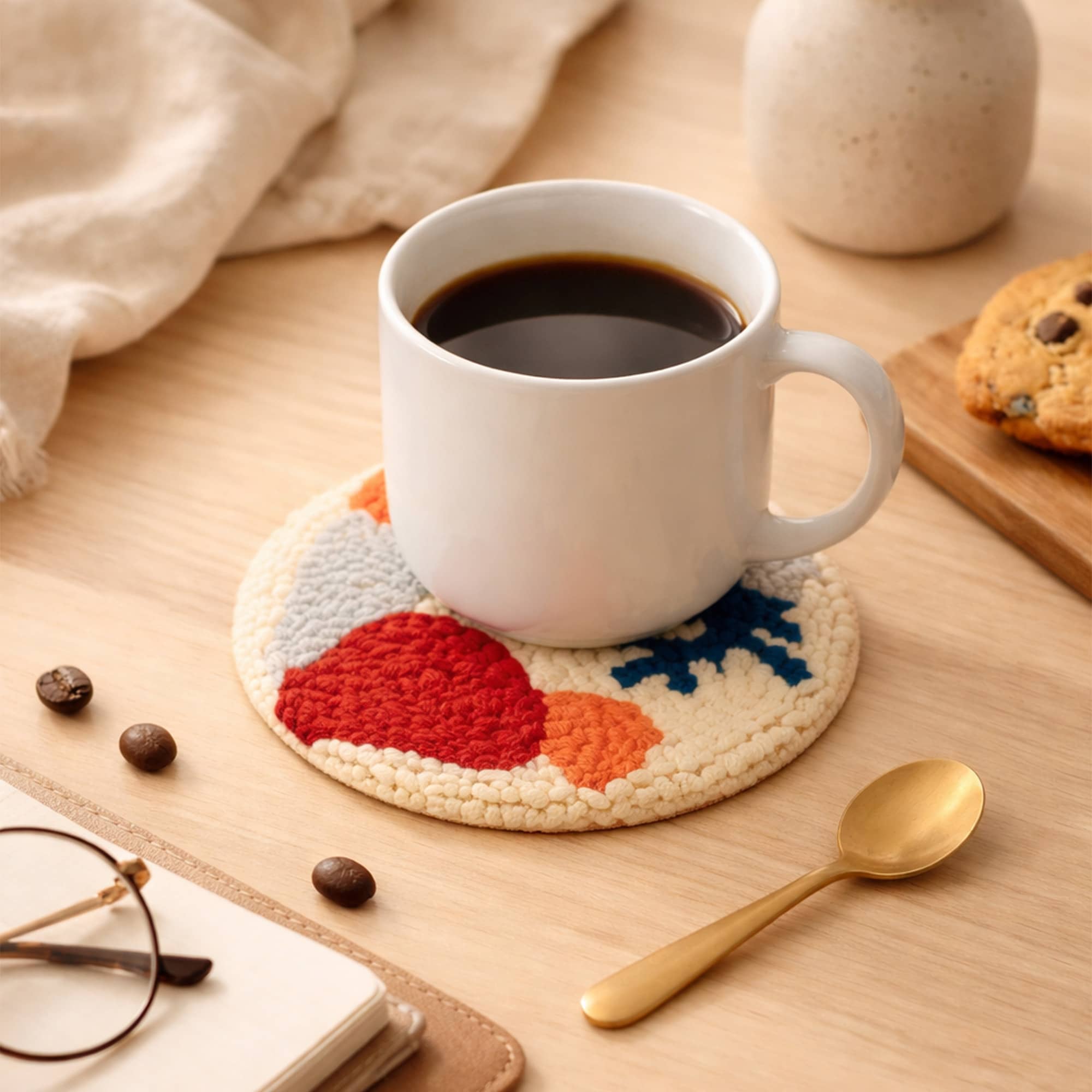 Custom Punch Needle Coaster Kit