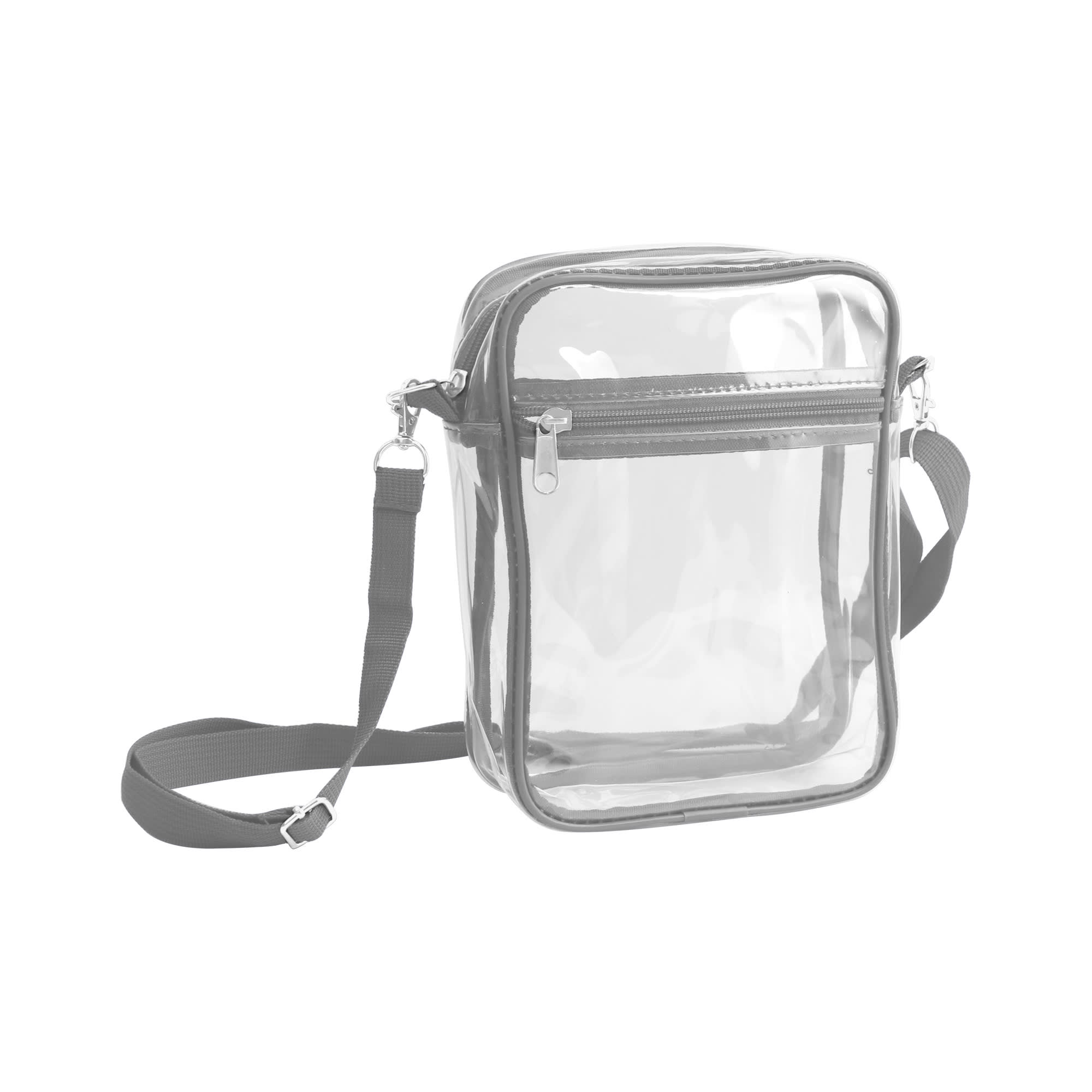 Clear Tote Bag with Zipper Closure Crossbody